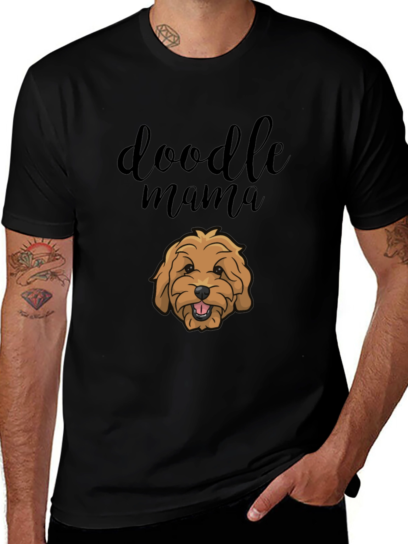 Variant 12 of Doodle Mama Black Graphic T-Shirt