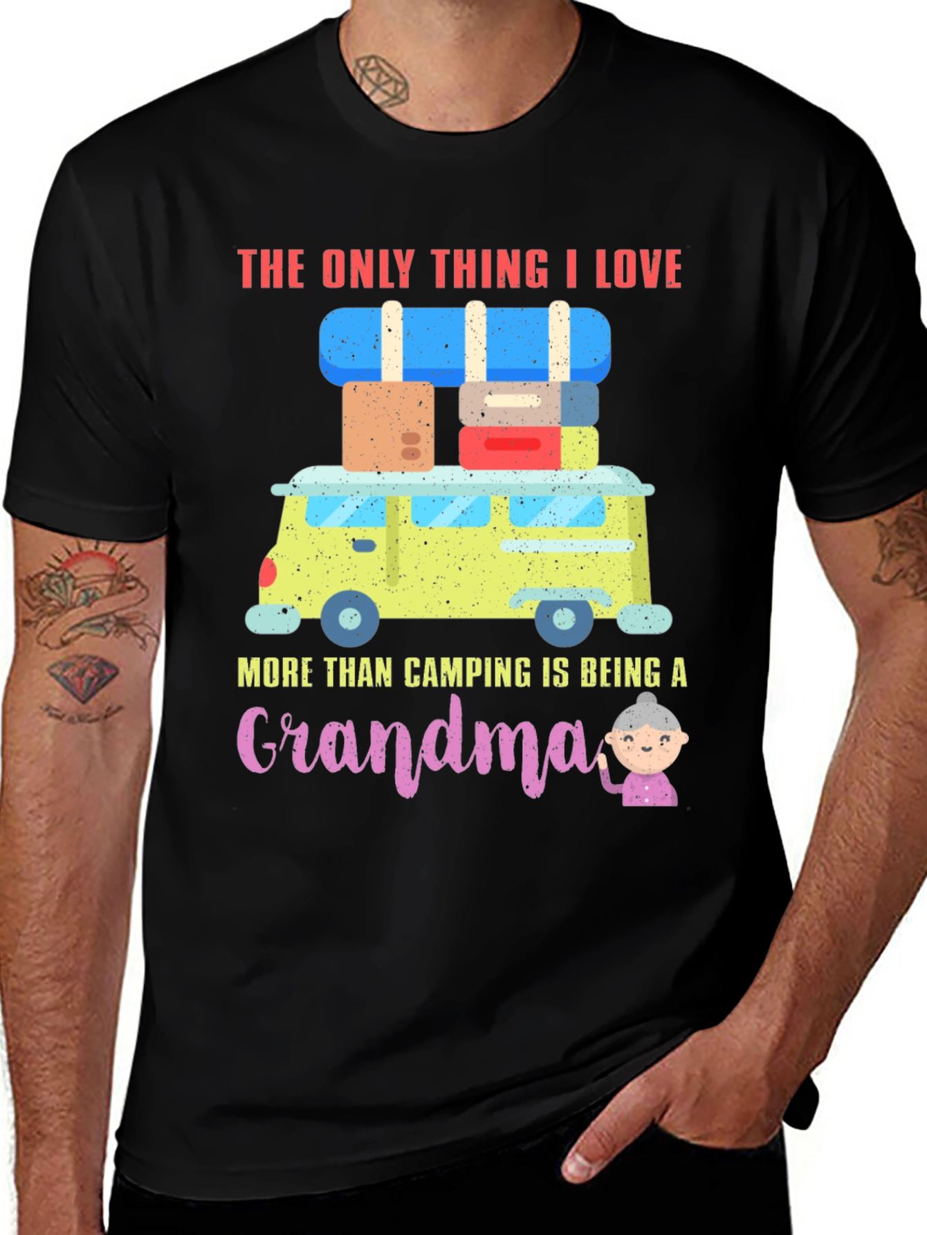 Variant 9 of Camping Grandma T-Shirt