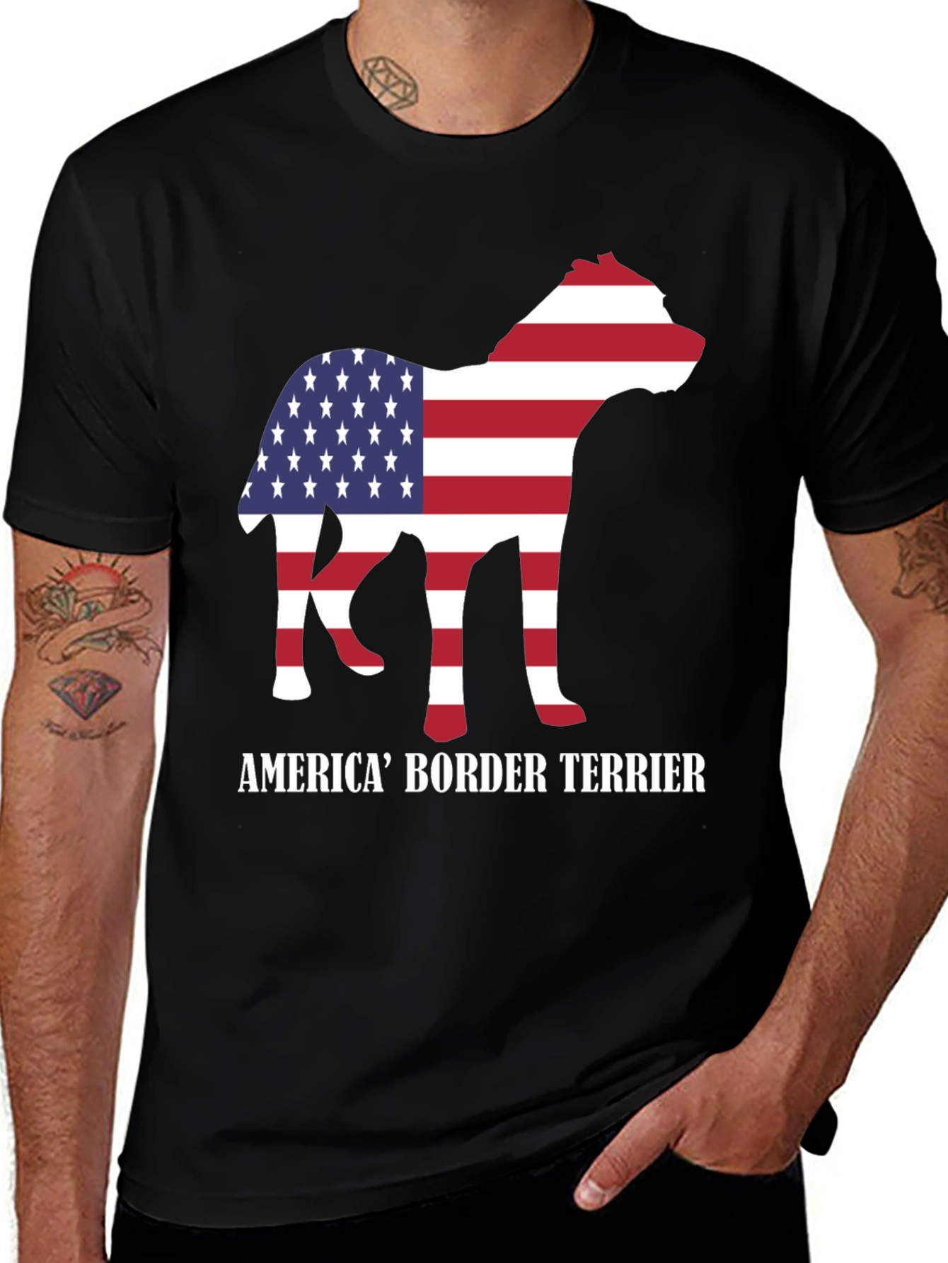Variant 11 of America Border Terrier T-Shirt