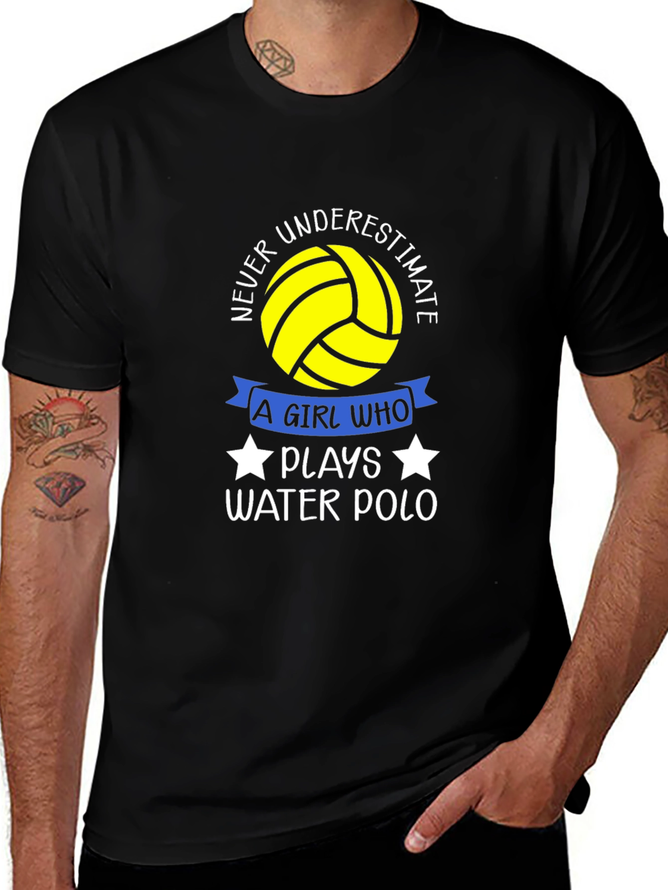 Variant 10 of Never Underestimate a Water Polo Girl T-Shirt
