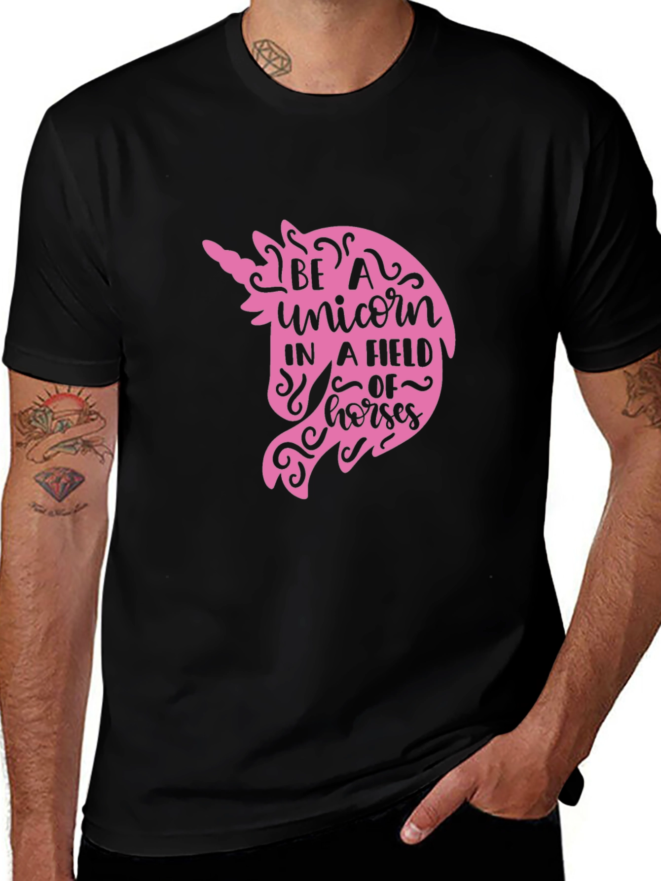 Variant 25 of Be A Unicorn Graphic Tee - Trendy & Unique!