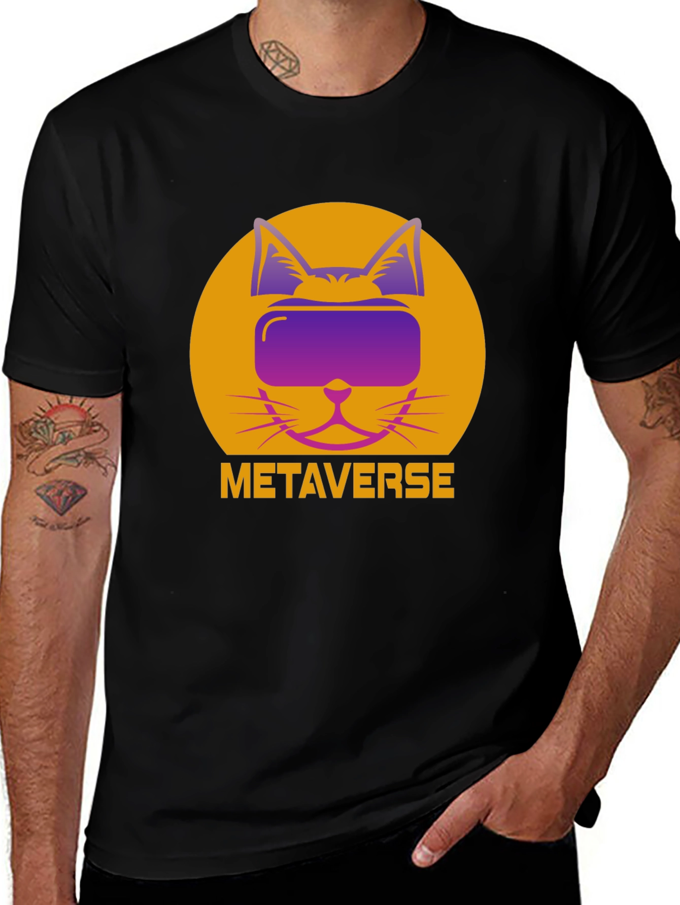 Variant 9 of Metaverse Cat VR T-Shirt