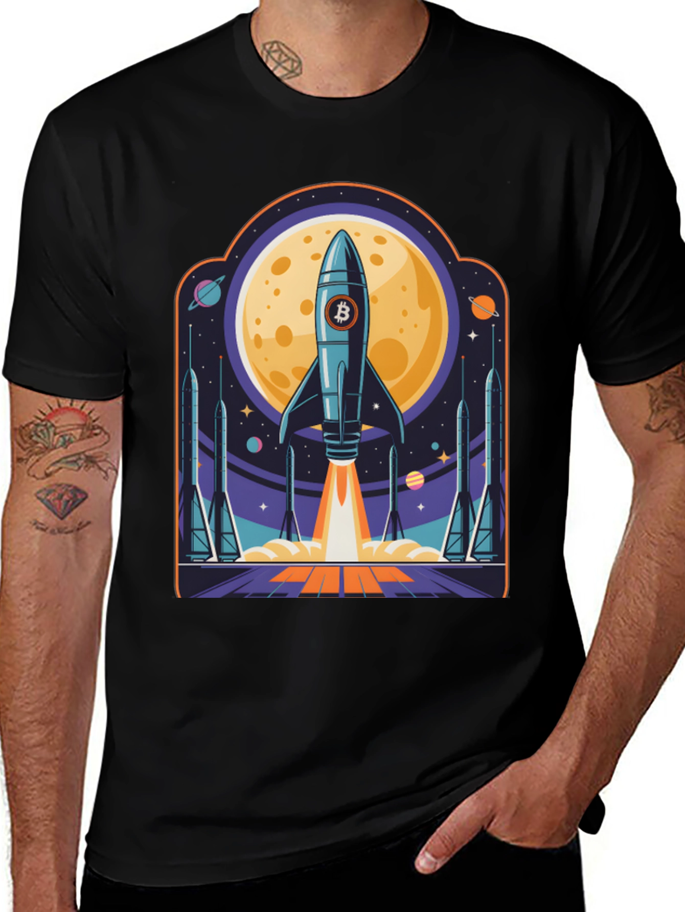 Bitcoin Rocket Launch T-Shirt
