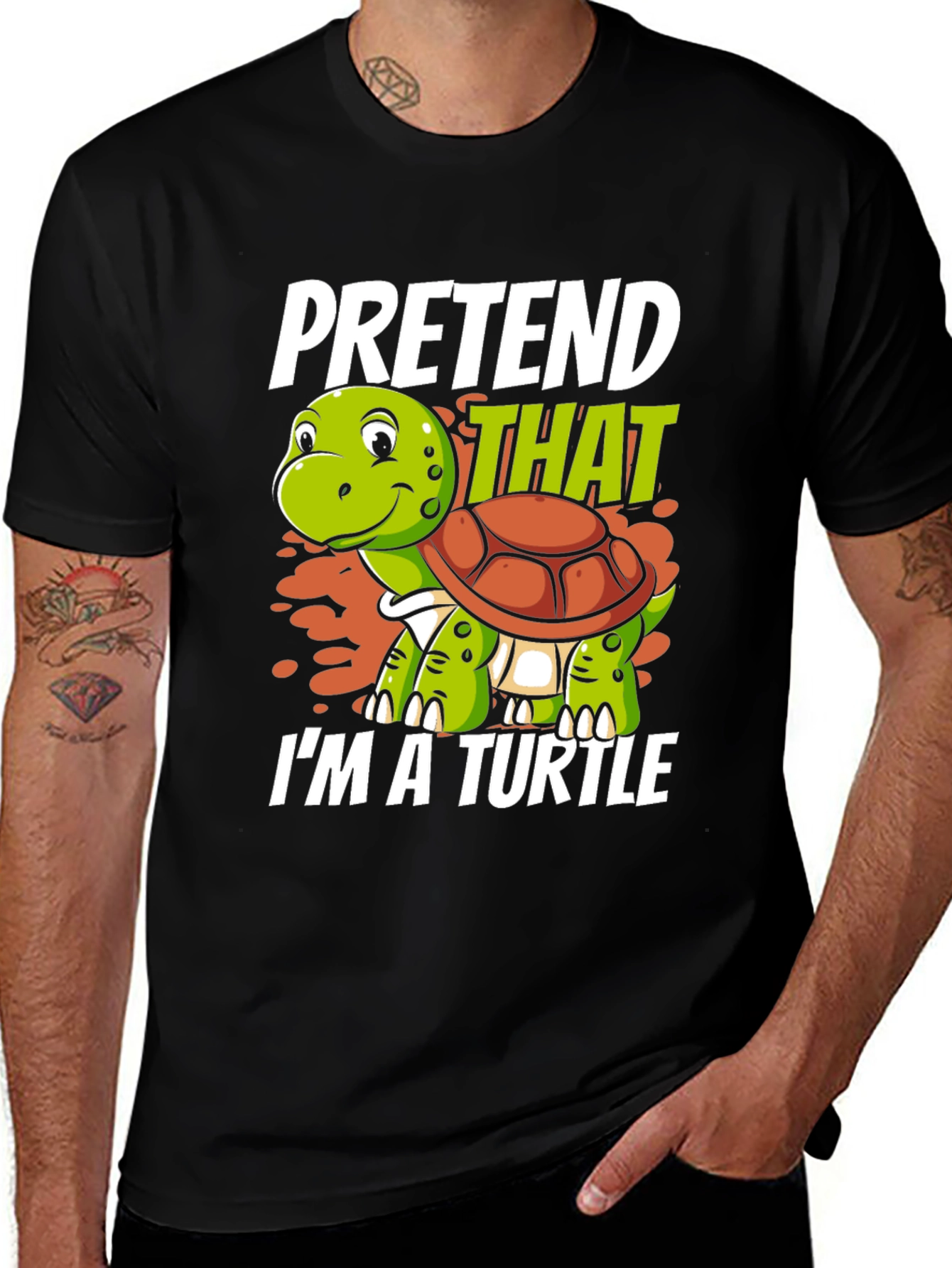 Variant 26 of Pretend I'm a Turtle Graphic T-Shirt