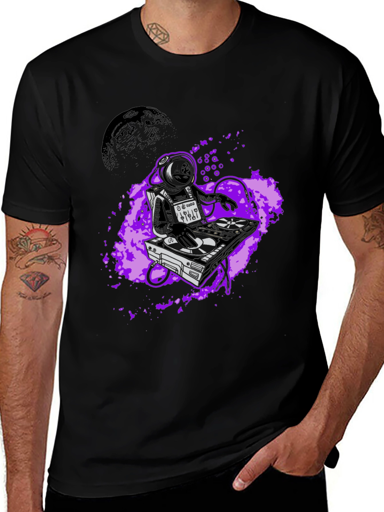 Variant 7 of DJ Astronaut Graphic Tee - Space Beats T-Shirt