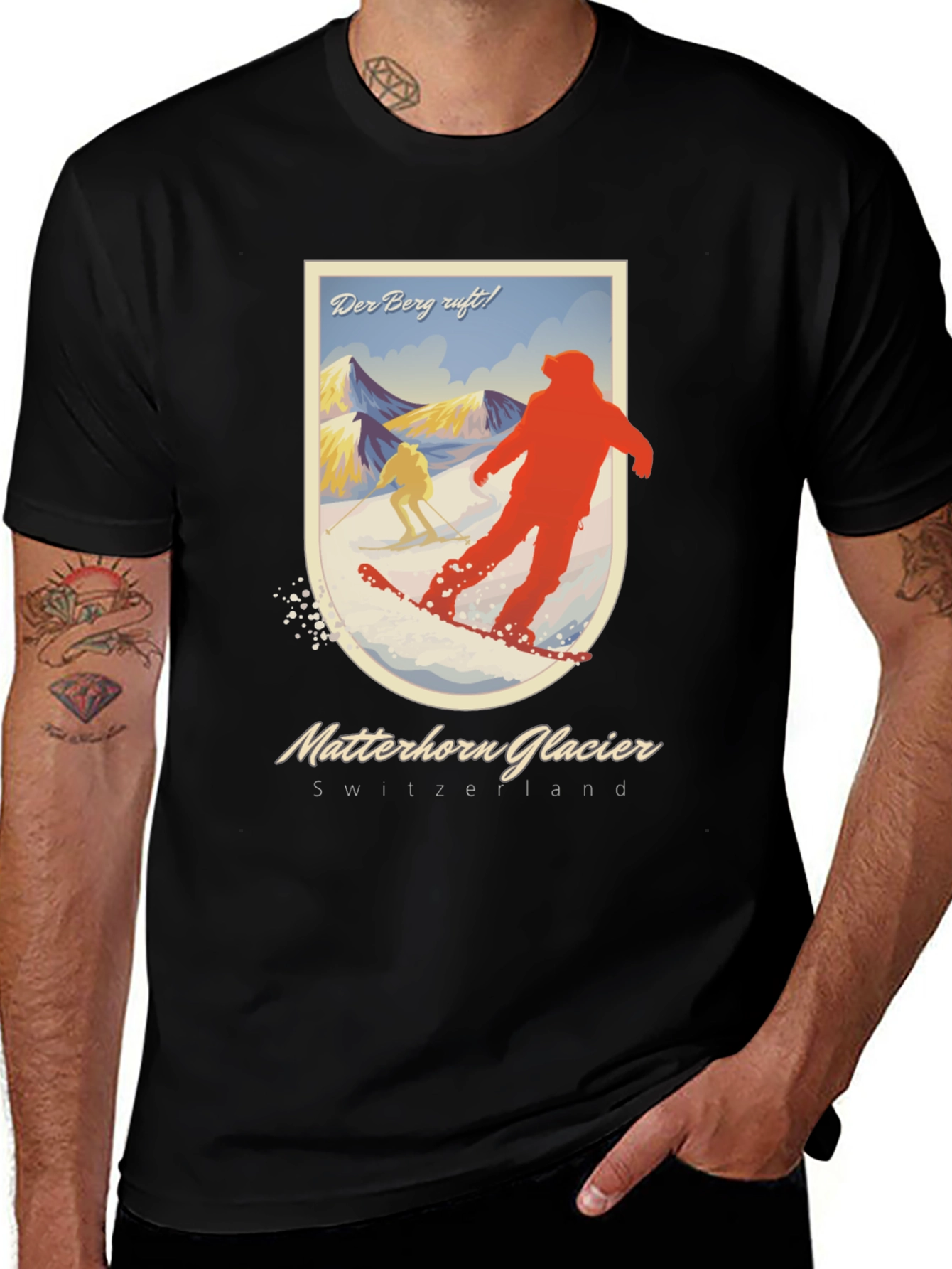 Matterhorn Glacier Switzerland Graphic T-Shirt