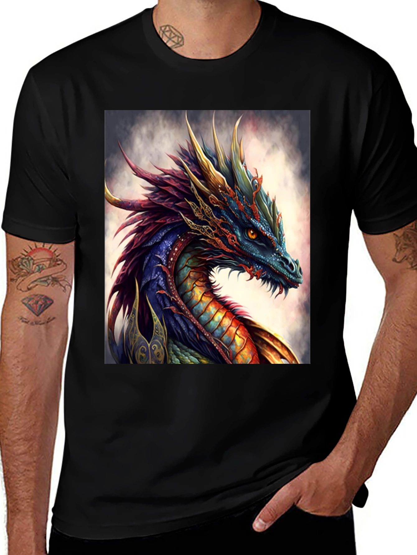 Variant 20 of Dragon Art T-Shirt - Fantasy Tee