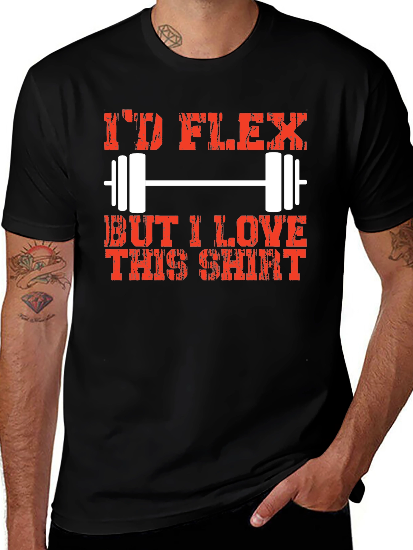 I'd Flex But I Love This Shirt - Funny Gym T-Shirt