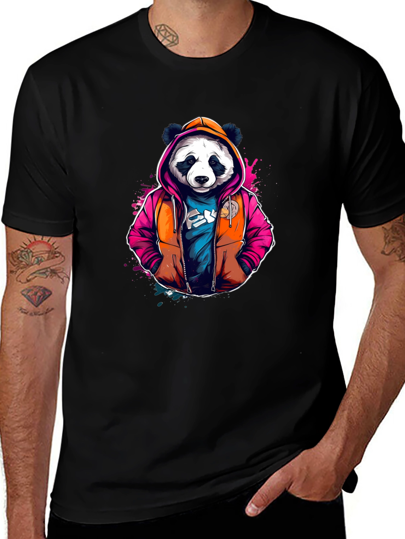 Cool Panda Hoodie T-Shirt