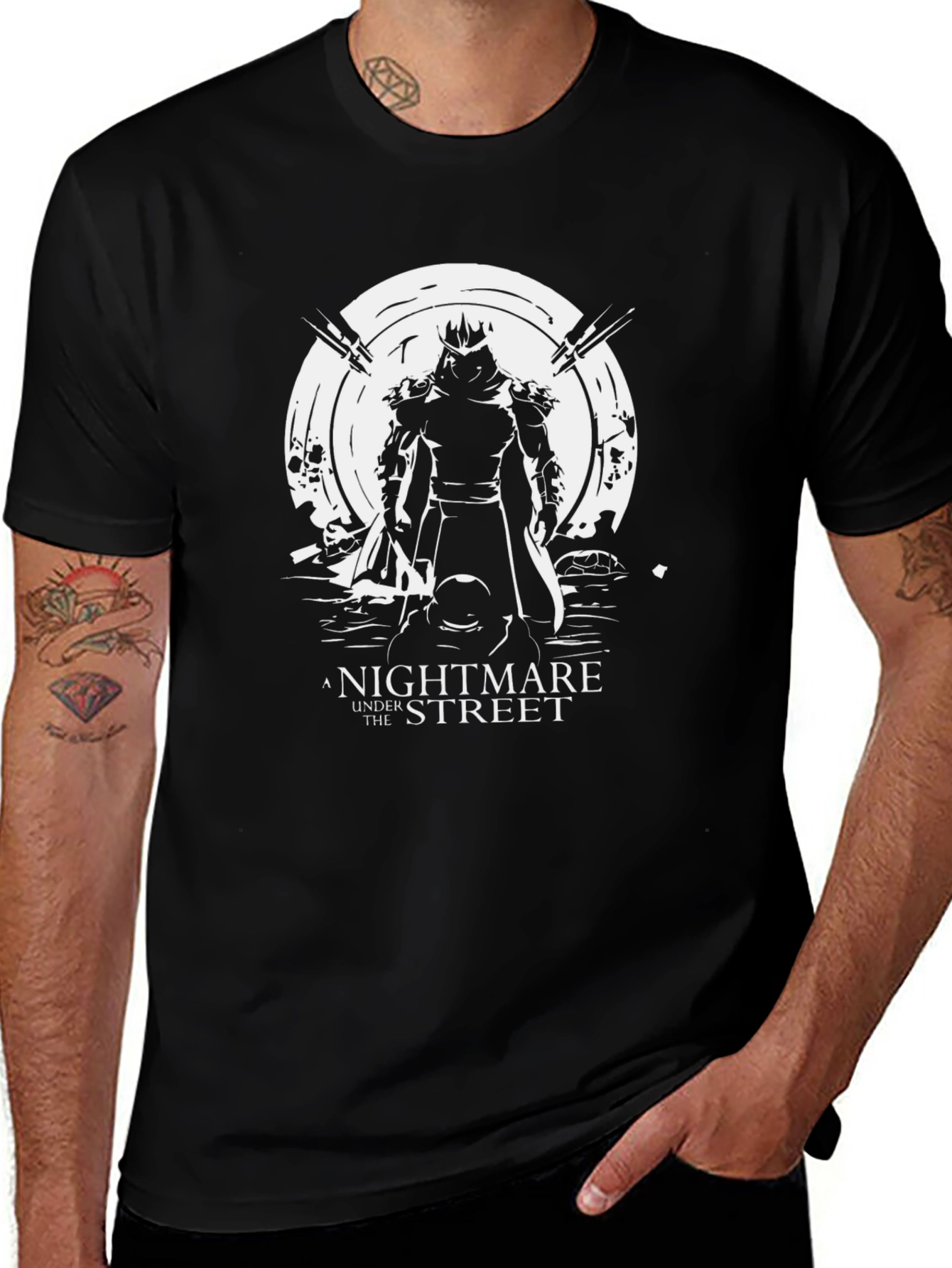 Variant 14 of Nightmare Under the Street T-Shirt - Shredder Design