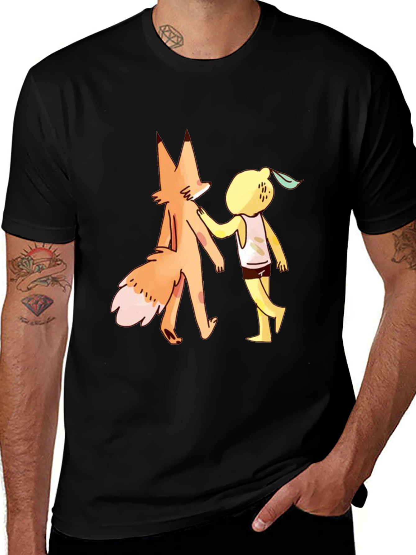 Variant 12 of Fox and Lemon Friend Graphic T-Shirt