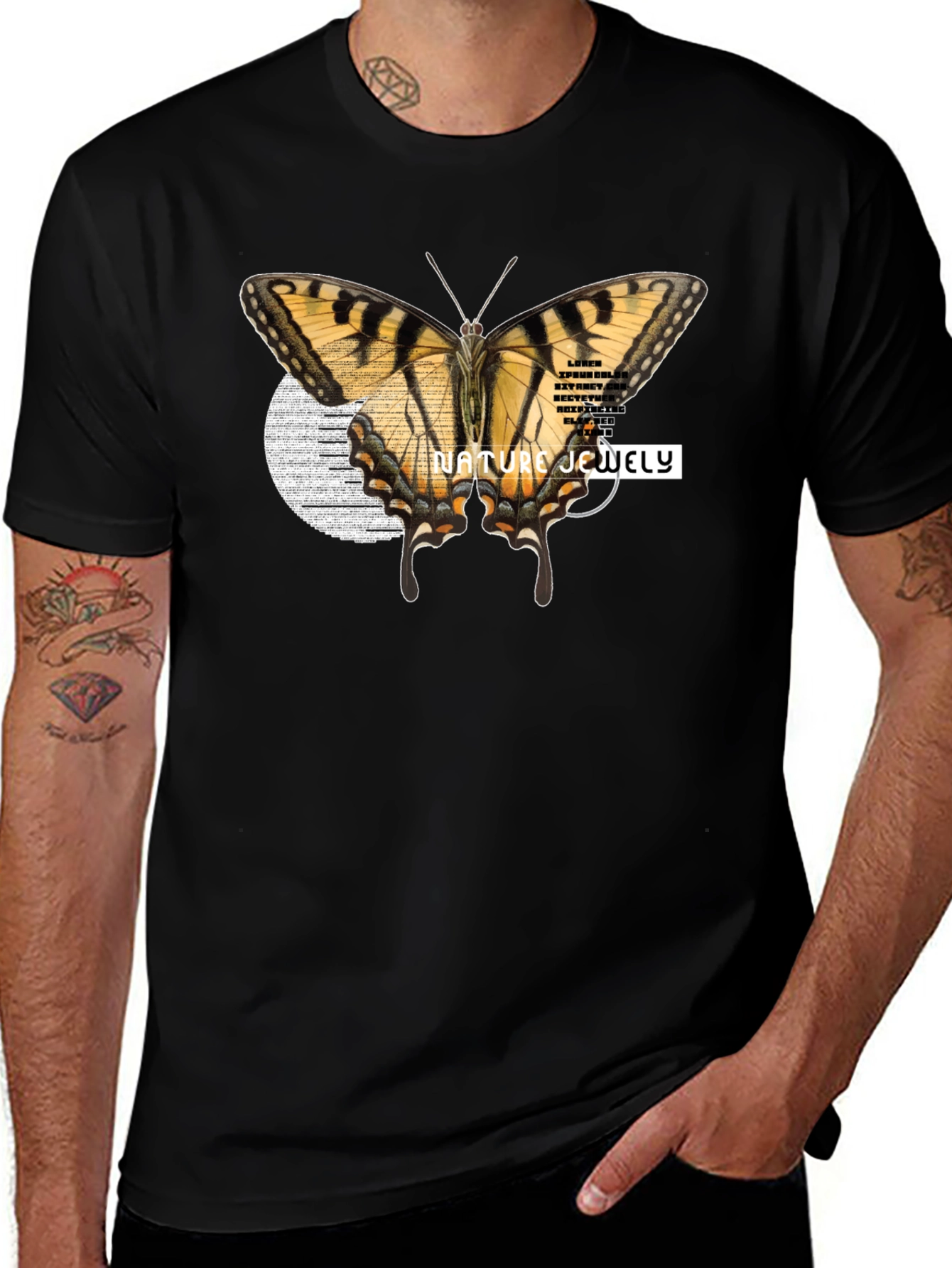 Variant 15 of Nature Jewelry Butterfly Graphic T-Shirt
