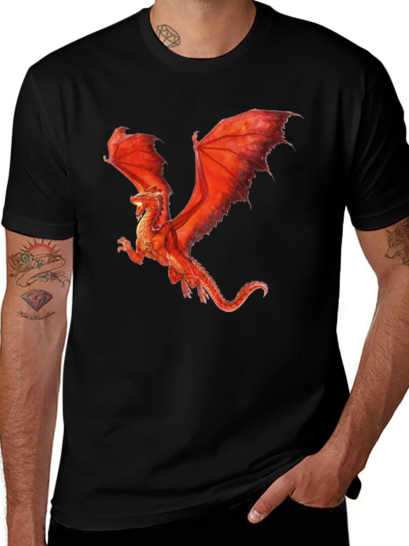 Variant 29 of Red Dragon Graphic T-Shirt