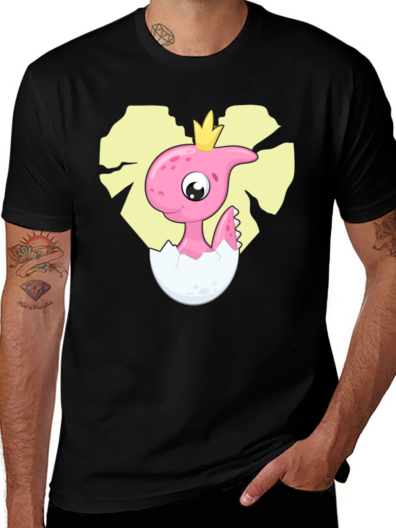 Variant 23 of Cute Dinosaur Hatching T-Shirt