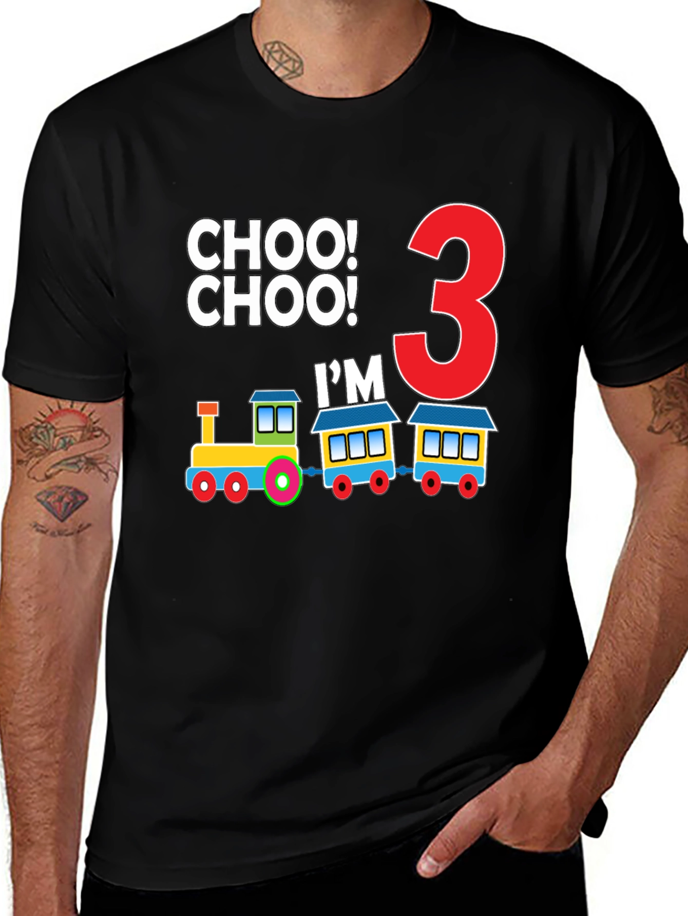 Choo Choo I'm 3 Birthday T-Shirt