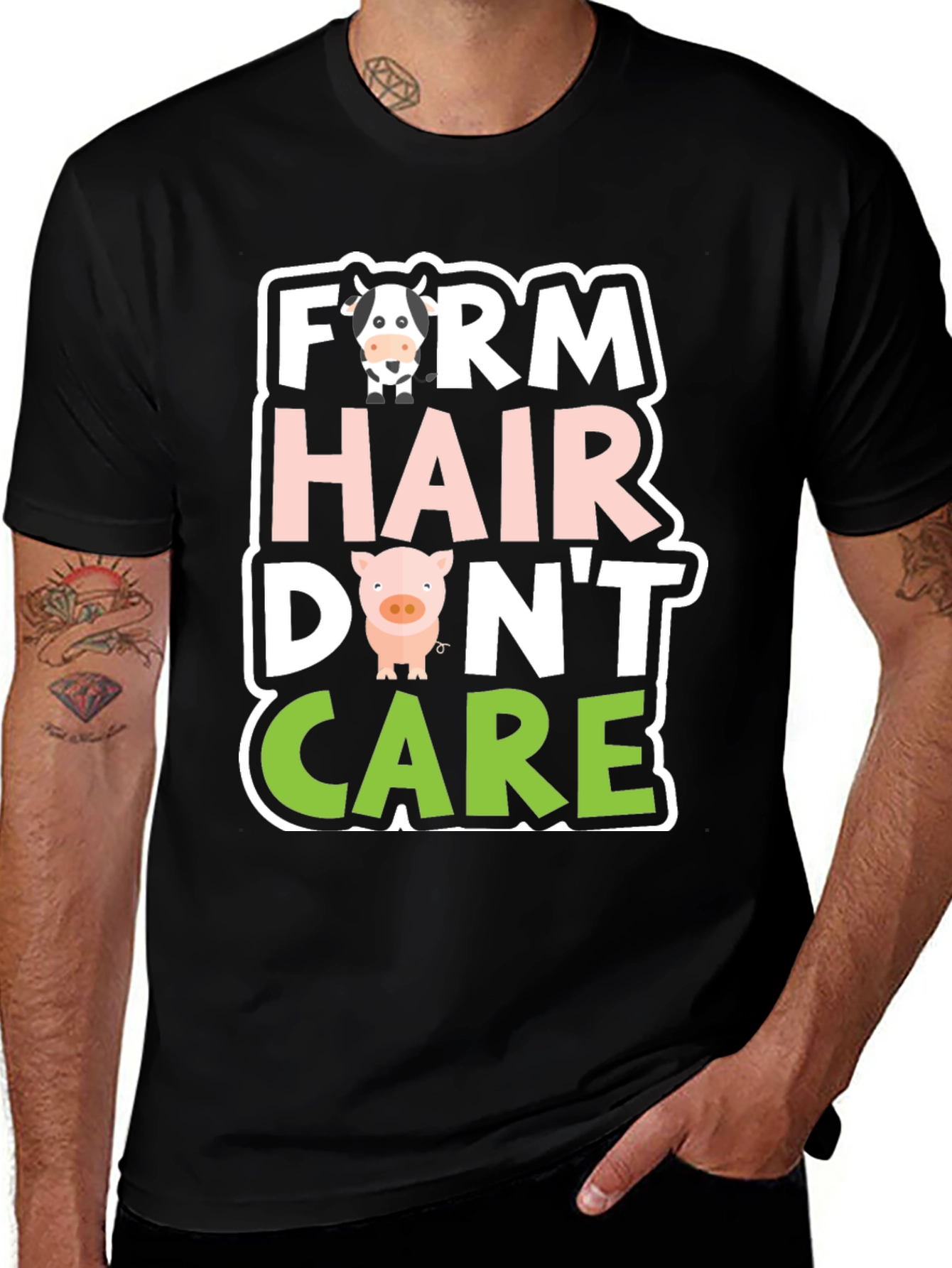 Variant 6 of Farm Hair Don't Care Graphic T-Shirt