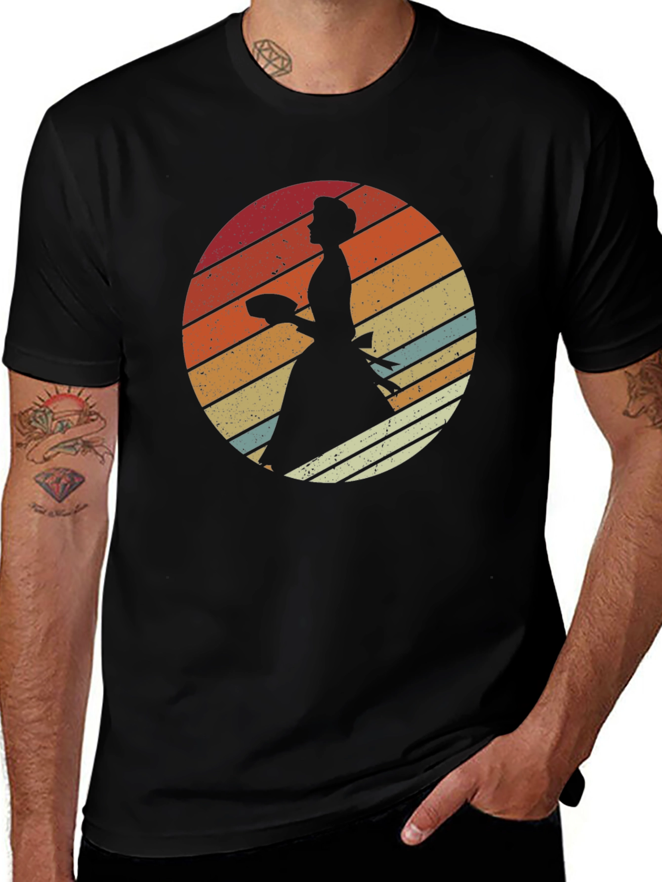 Variant 18 of Retro Silhouette T-Shirt - Vintage Style