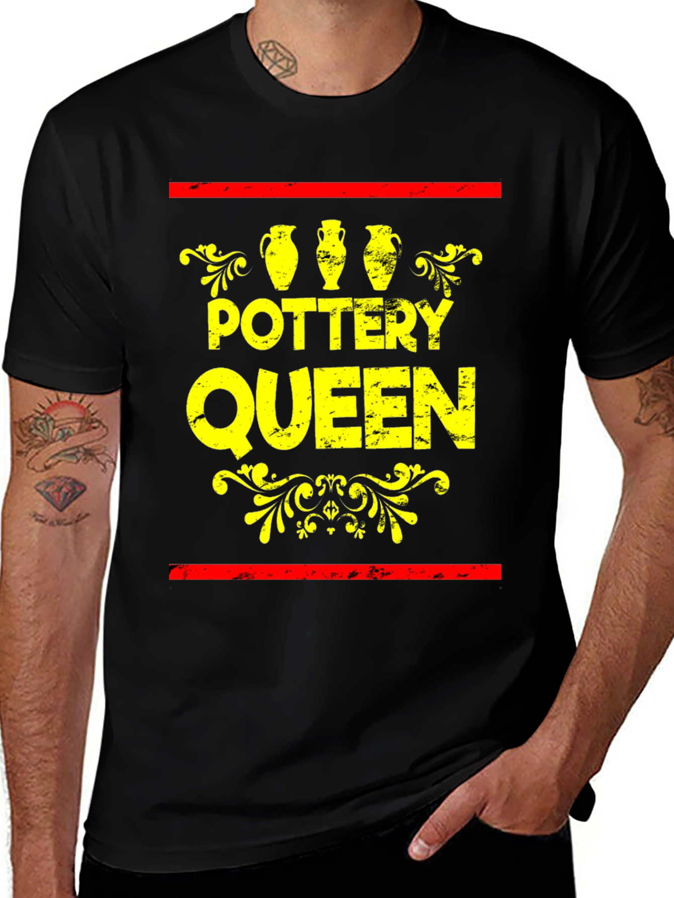 Variant 17 of Pottery Queen Black T-Shirt