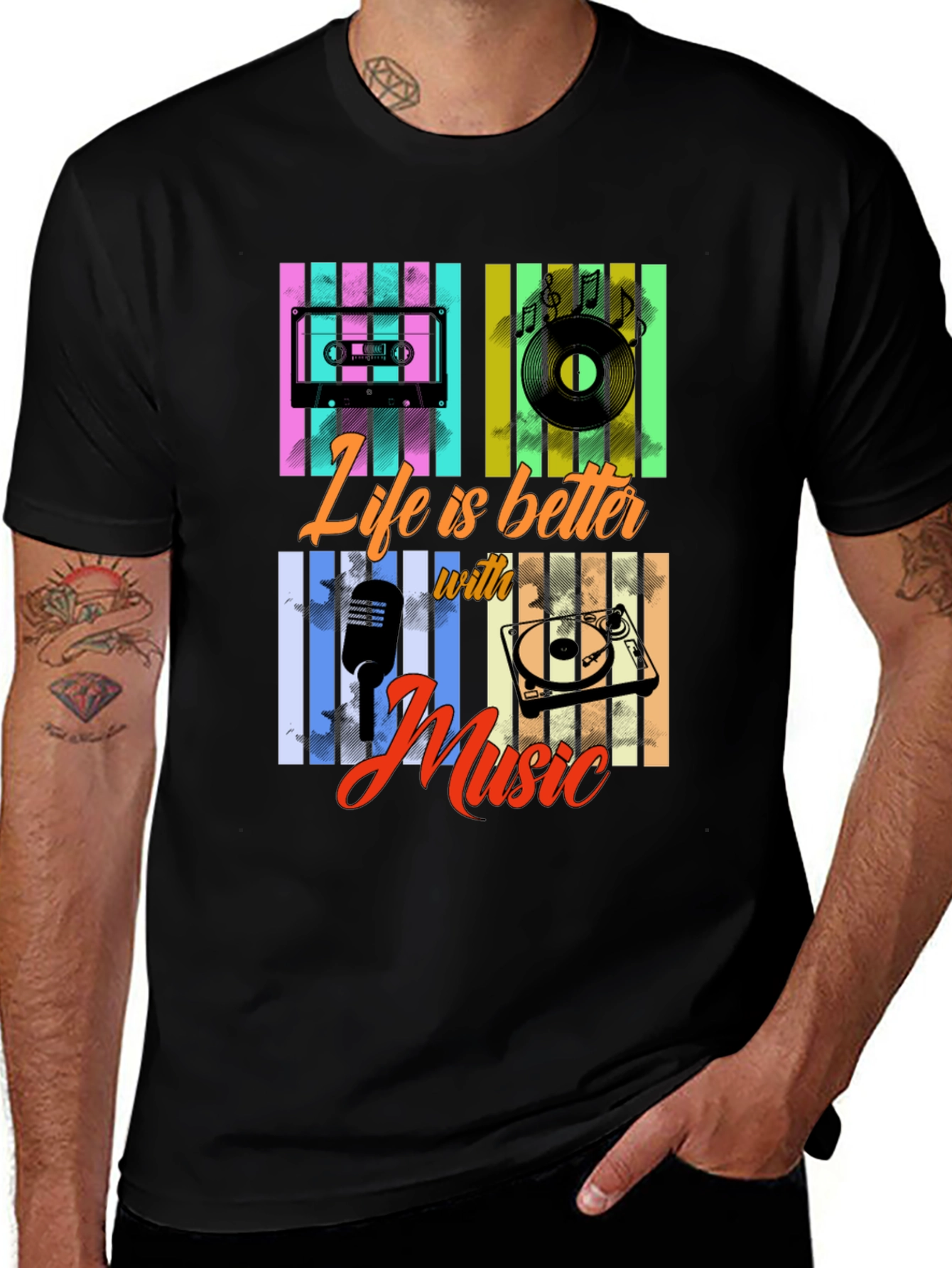 Variant 3 of Life Is Better With Music T-Shirt