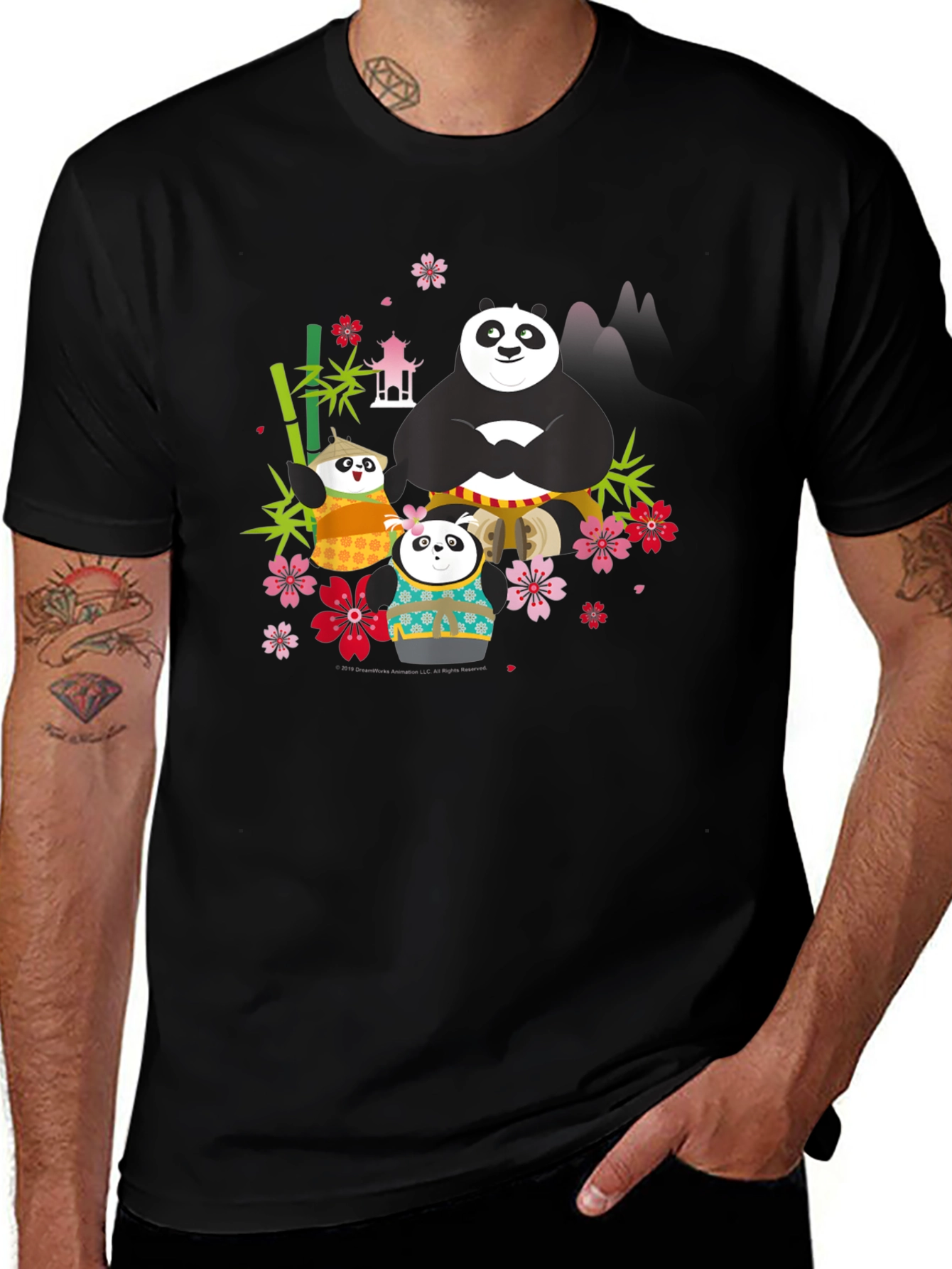 Variant 28 of Panda Family Graphic T-Shirt