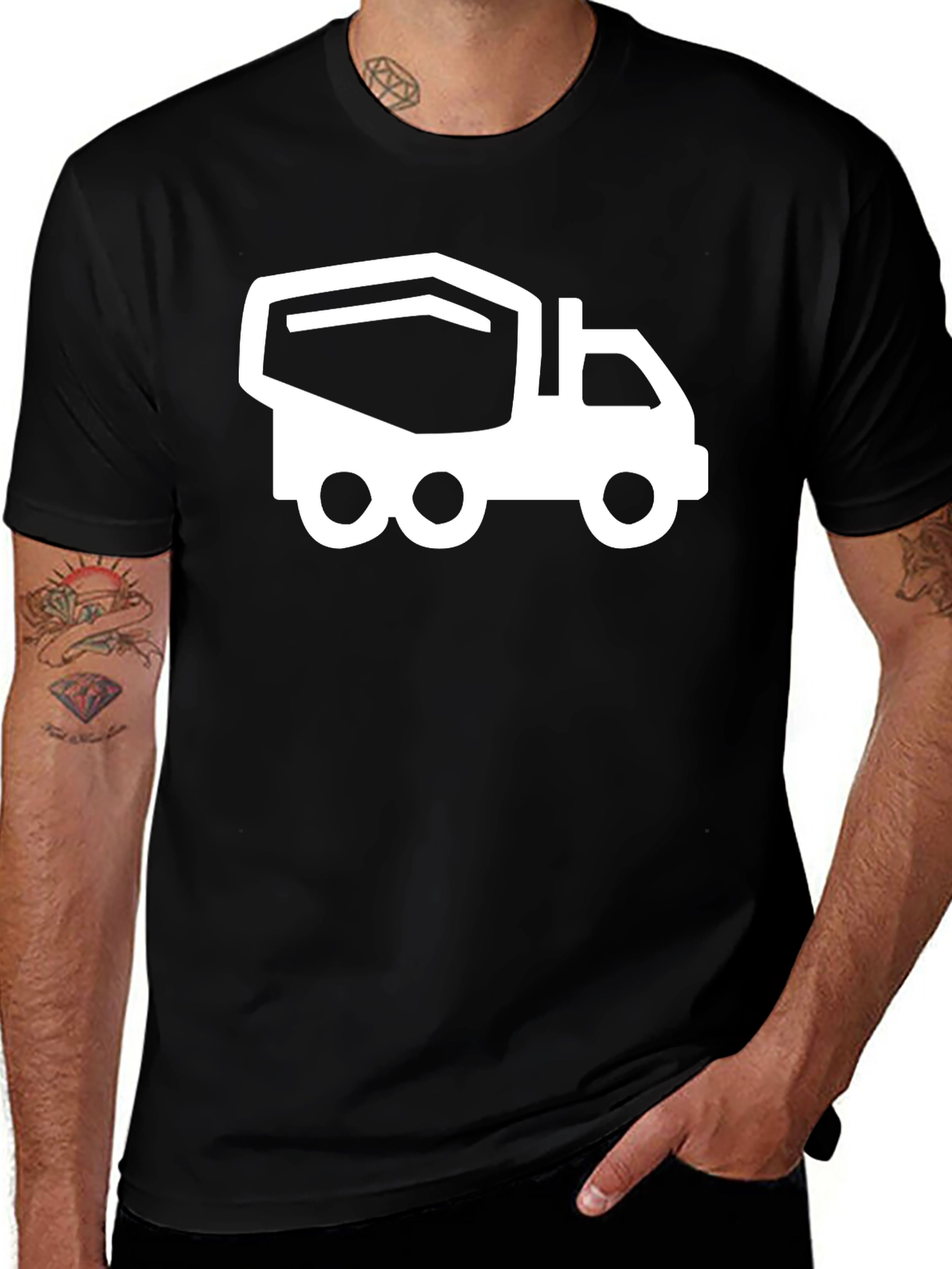 Variant 24 of Cement Truck Graphic Tee - Construction Worker T-Shirt