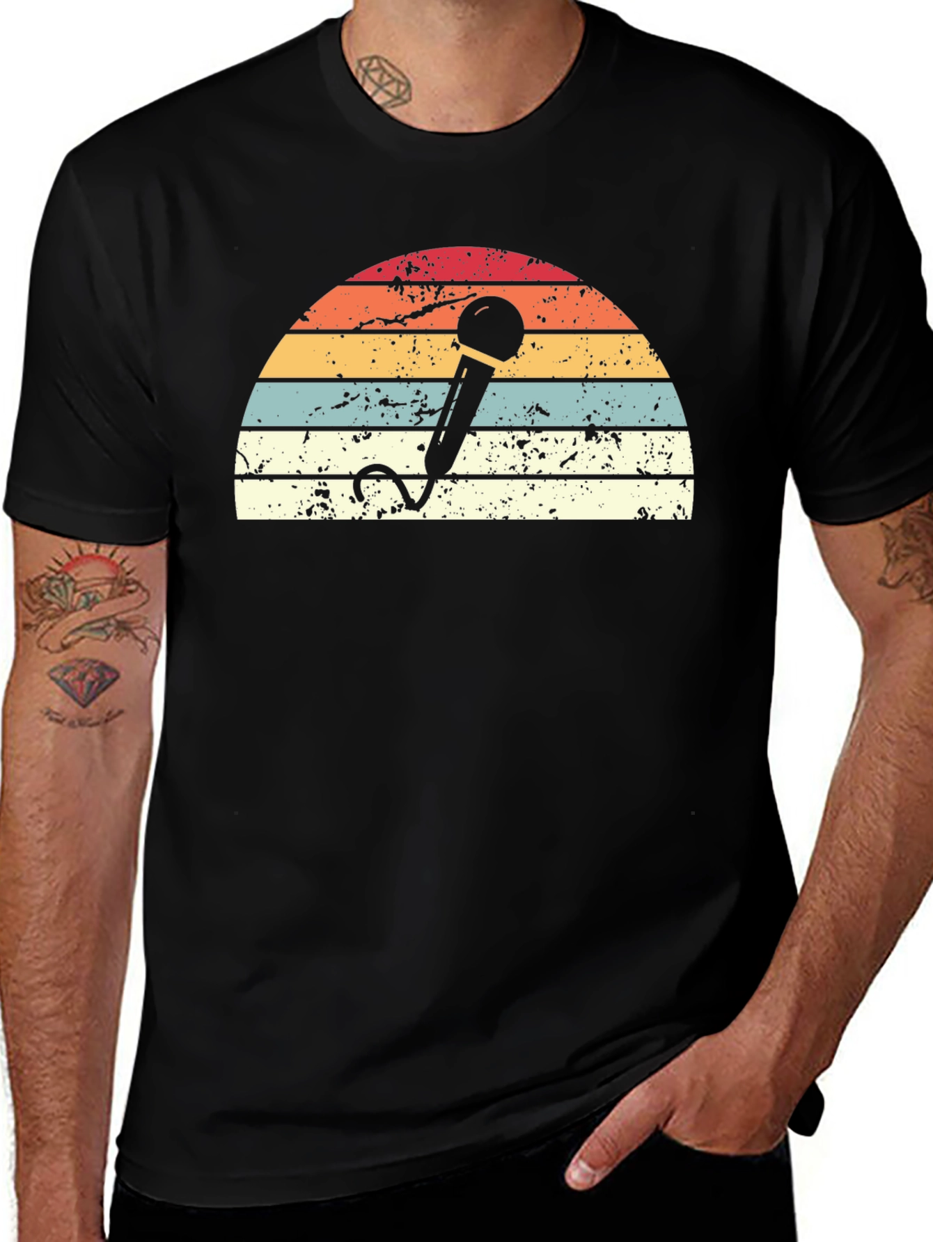 Variant 25 of Retro Microphone Graphic T-Shirt