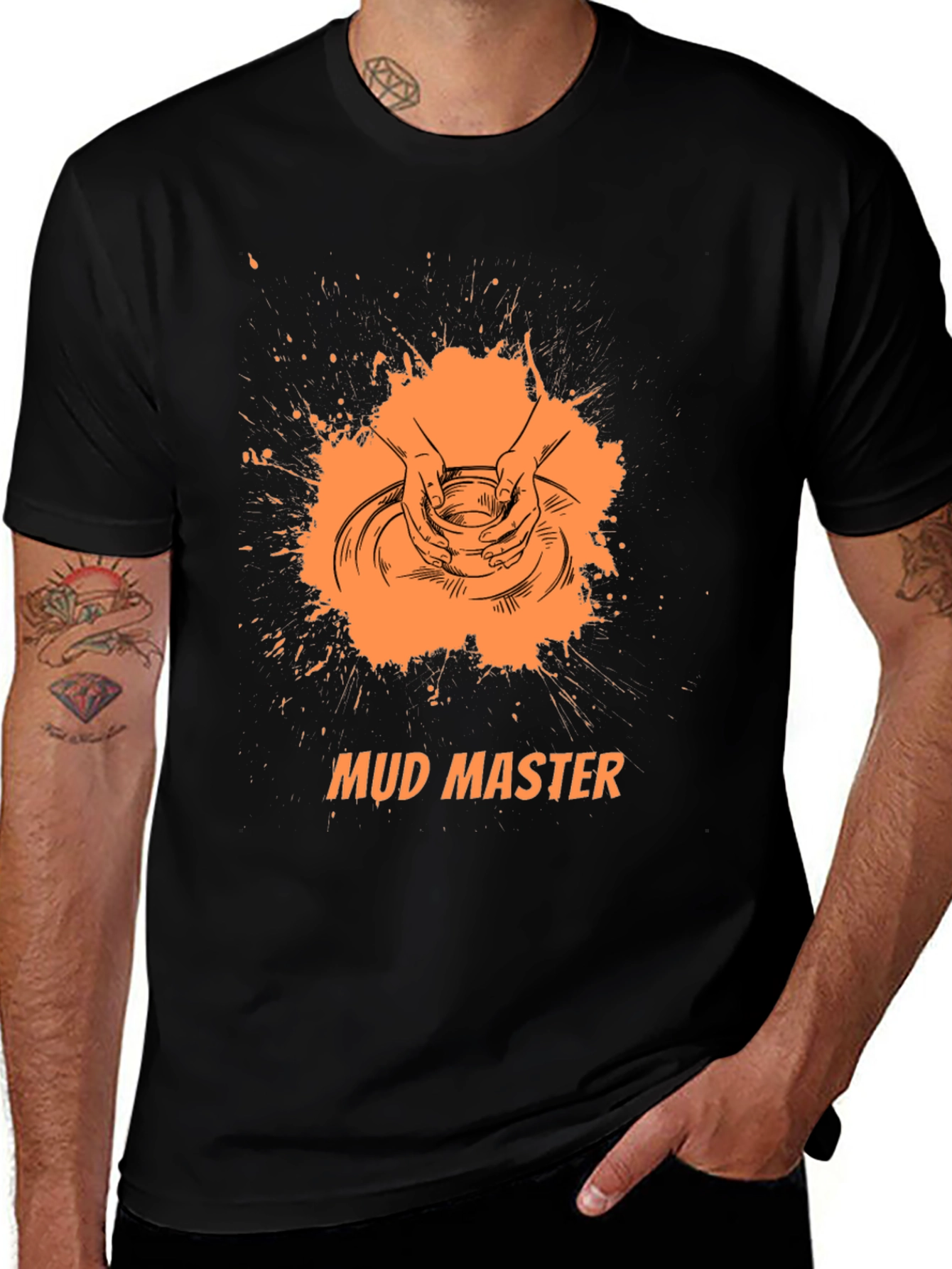 Variant 29 of Mud Master Graphic Tee - Pottery T-Shirt