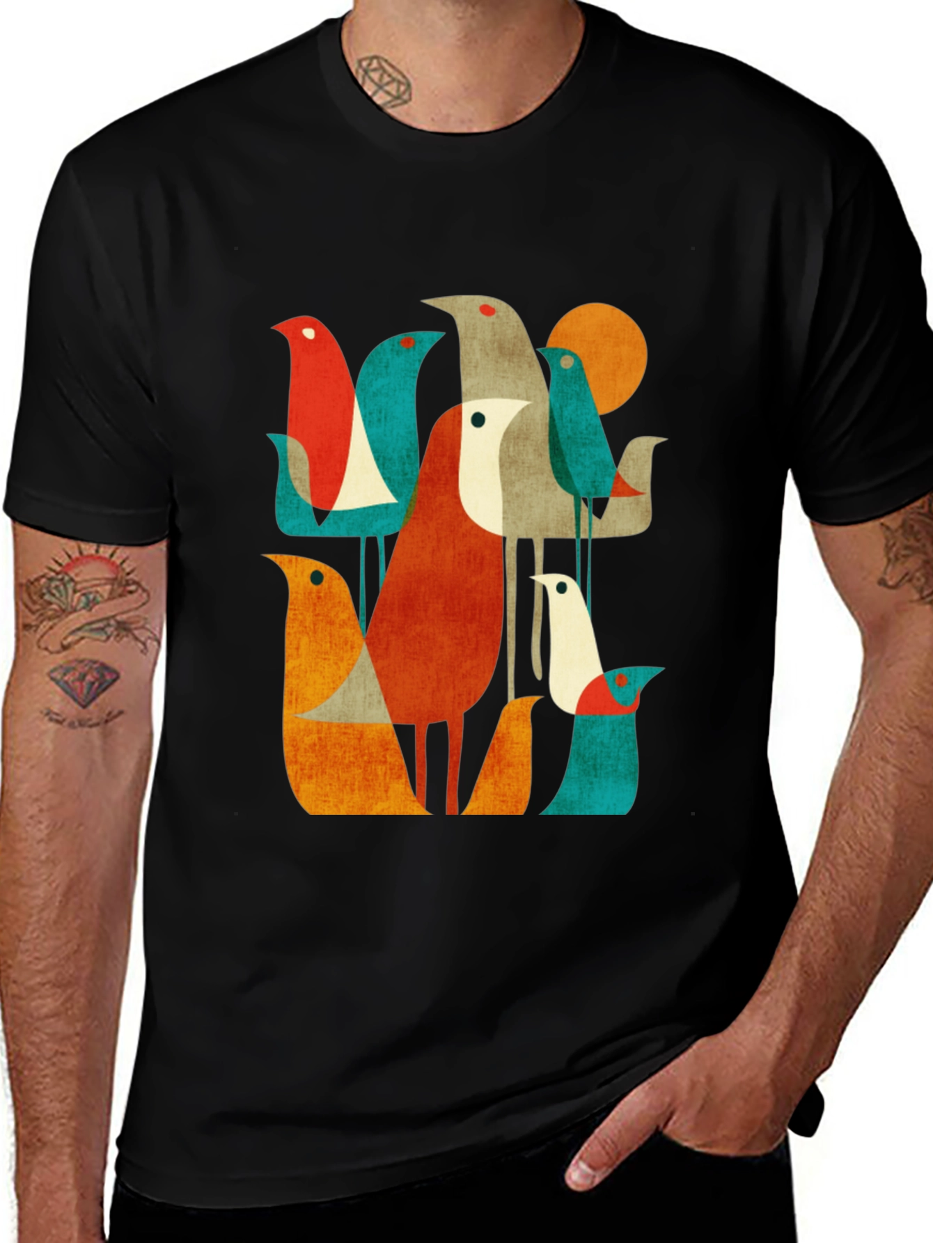 Variant 29 of Retro Bird Graphic T-Shirt