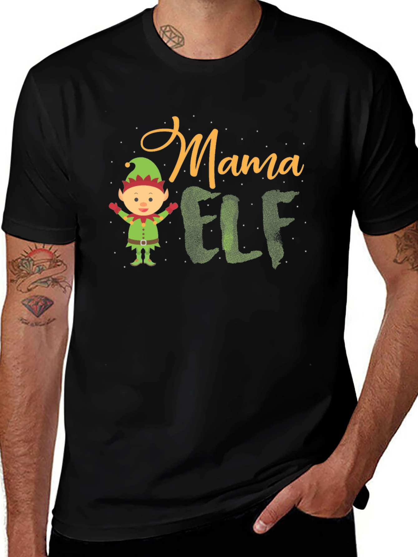 Mama Elf Christmas T-Shirt