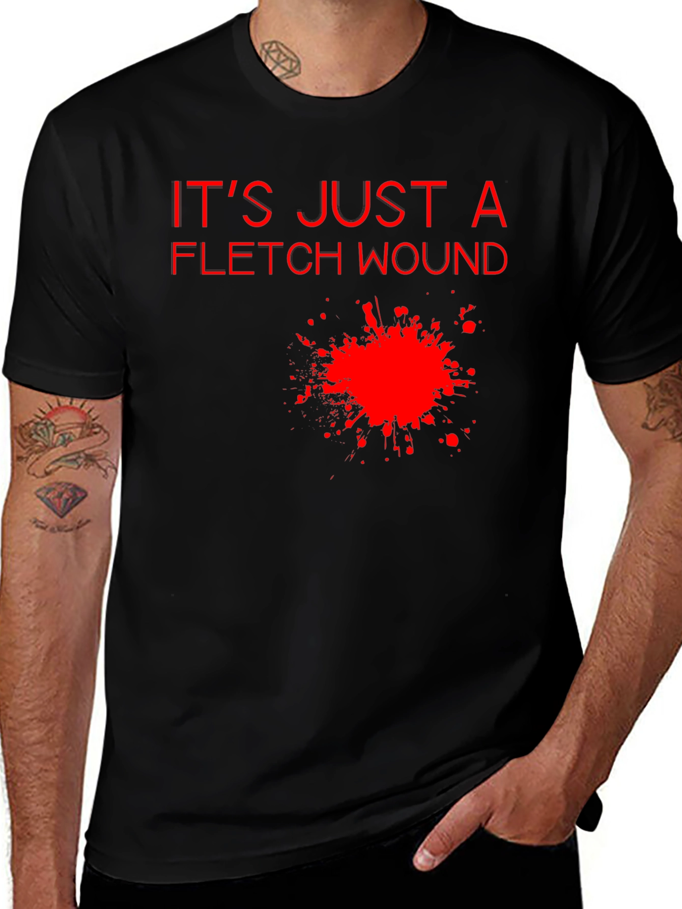 Variant 25 of It's Just a Fletch Wound T-Shirt