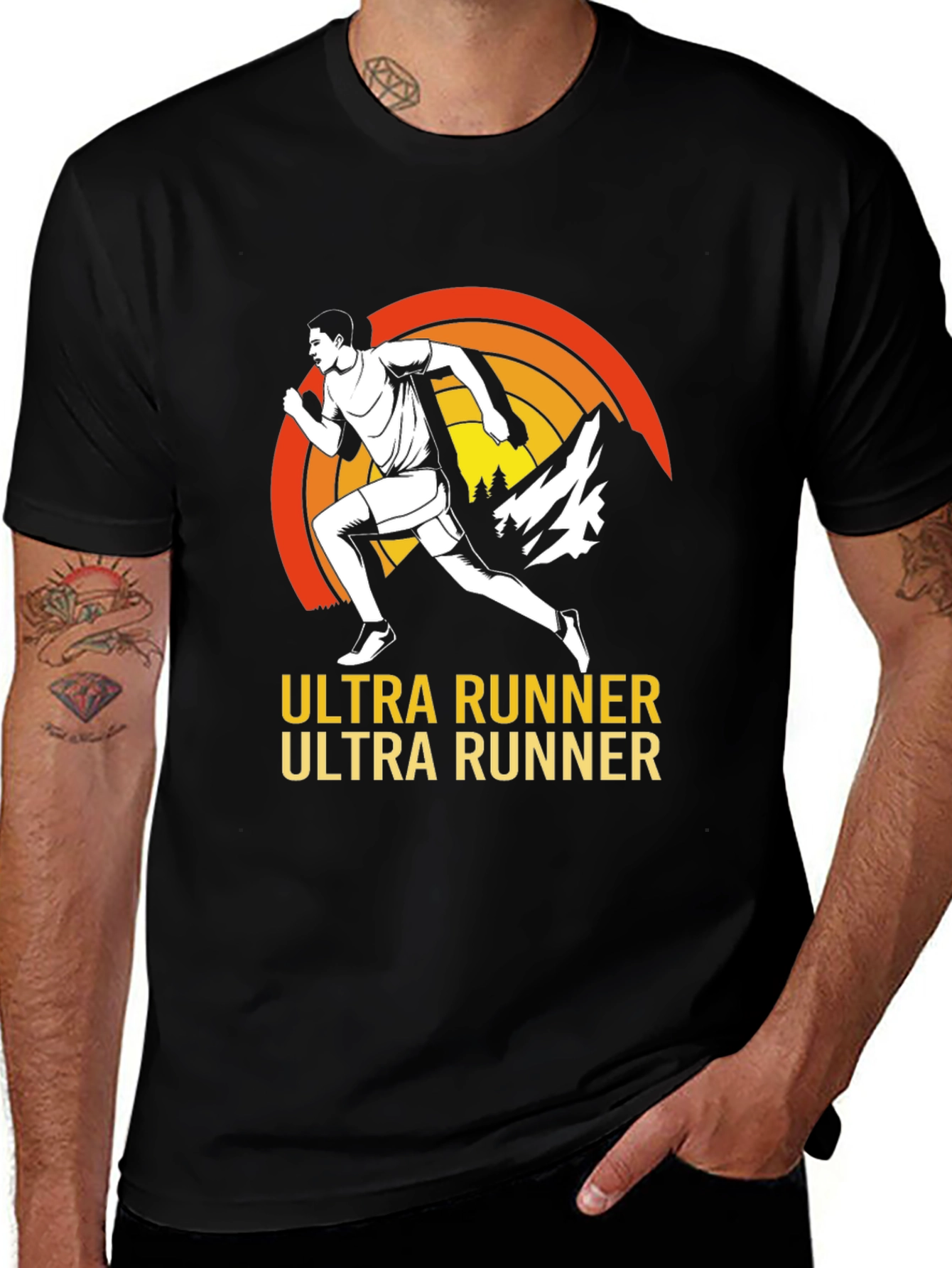 Variant 6 of Ultra Runner Graphic Tee - Trail Running Shirt