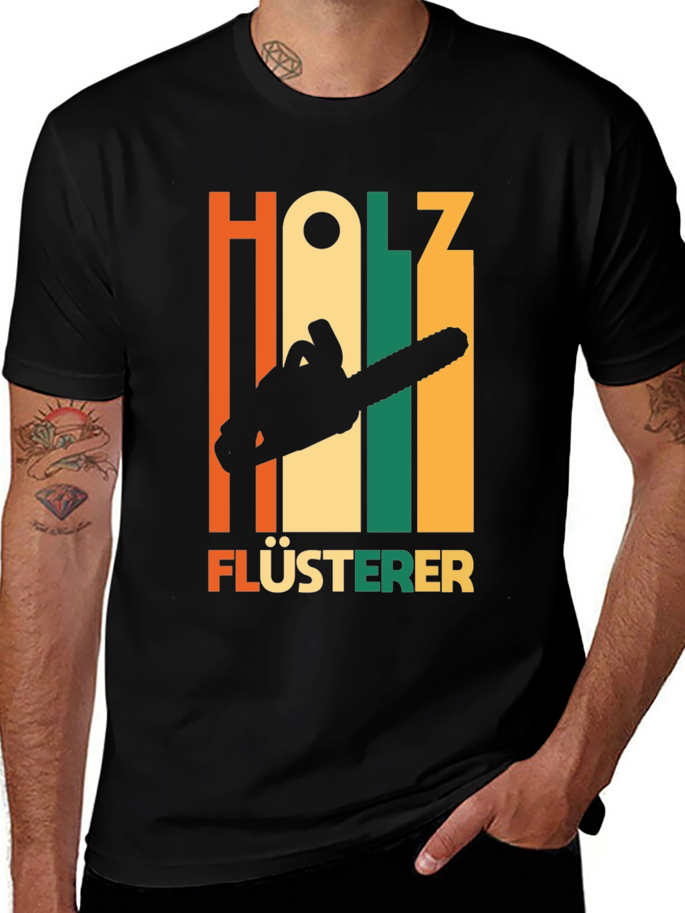 Variant 5 of Holz Flüsterer T-Shirt - Chainsaw Graphic Tee
