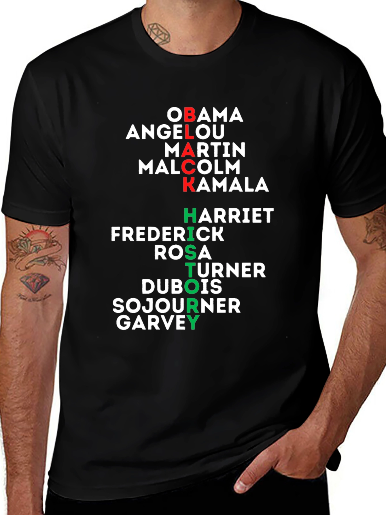 Black History T-Shirt -  Obama, Martin, Kamala, Harriet