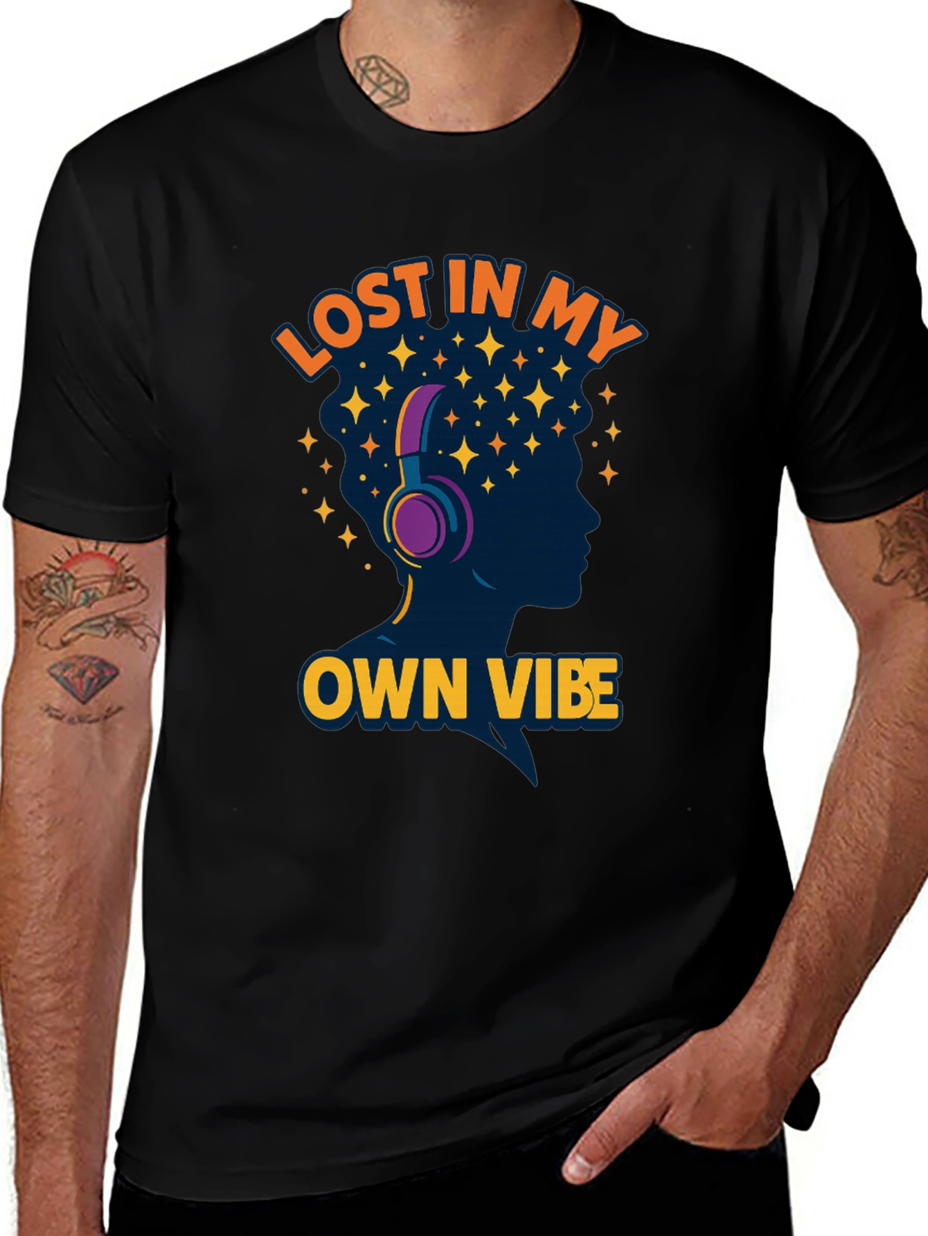 Variant 15 of Lost in My Own Vibe Graphic T-Shirt