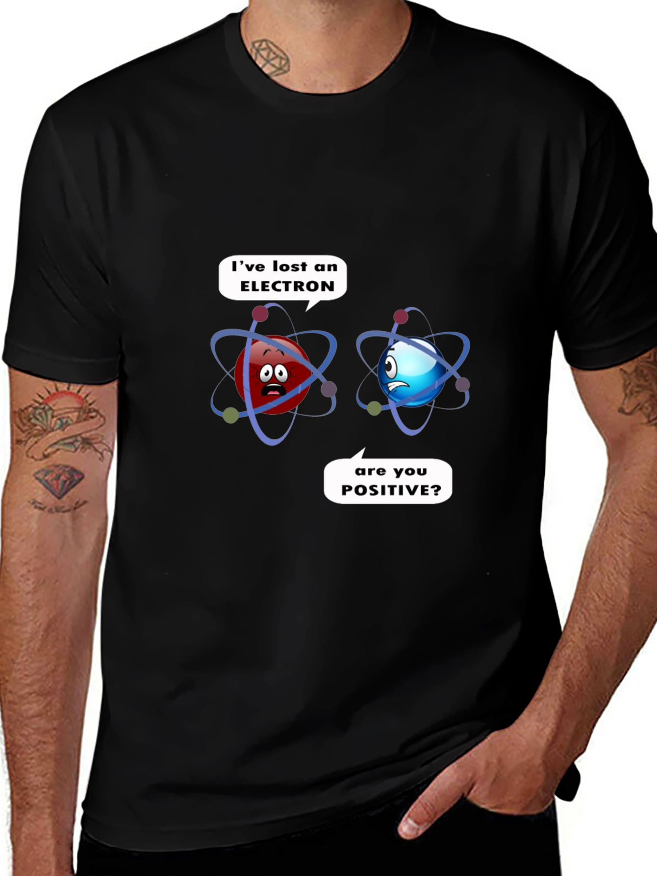 Variant 4 of Funny Science Atom T-Shirt