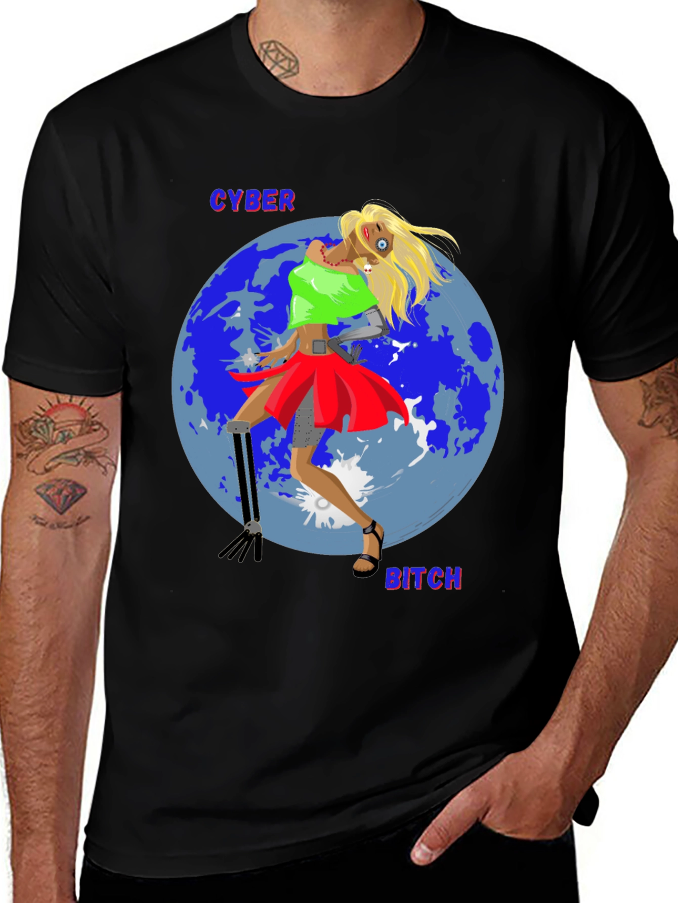 Variant 27 of Cyber Bitch T-Shirt - Unique Graphic Tee