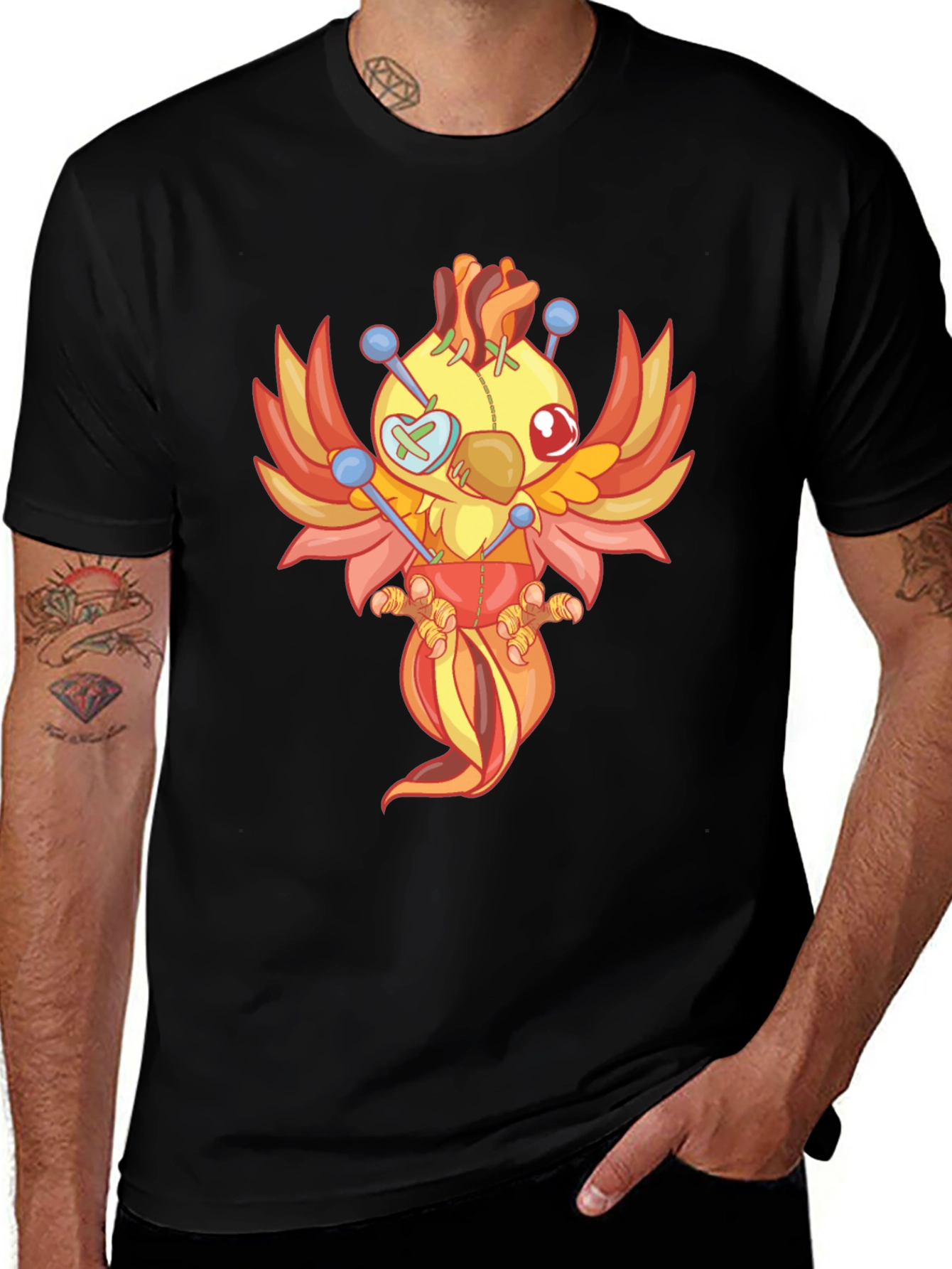 Variant 6 of Voodoo Phoenix Graphic Tee - Black