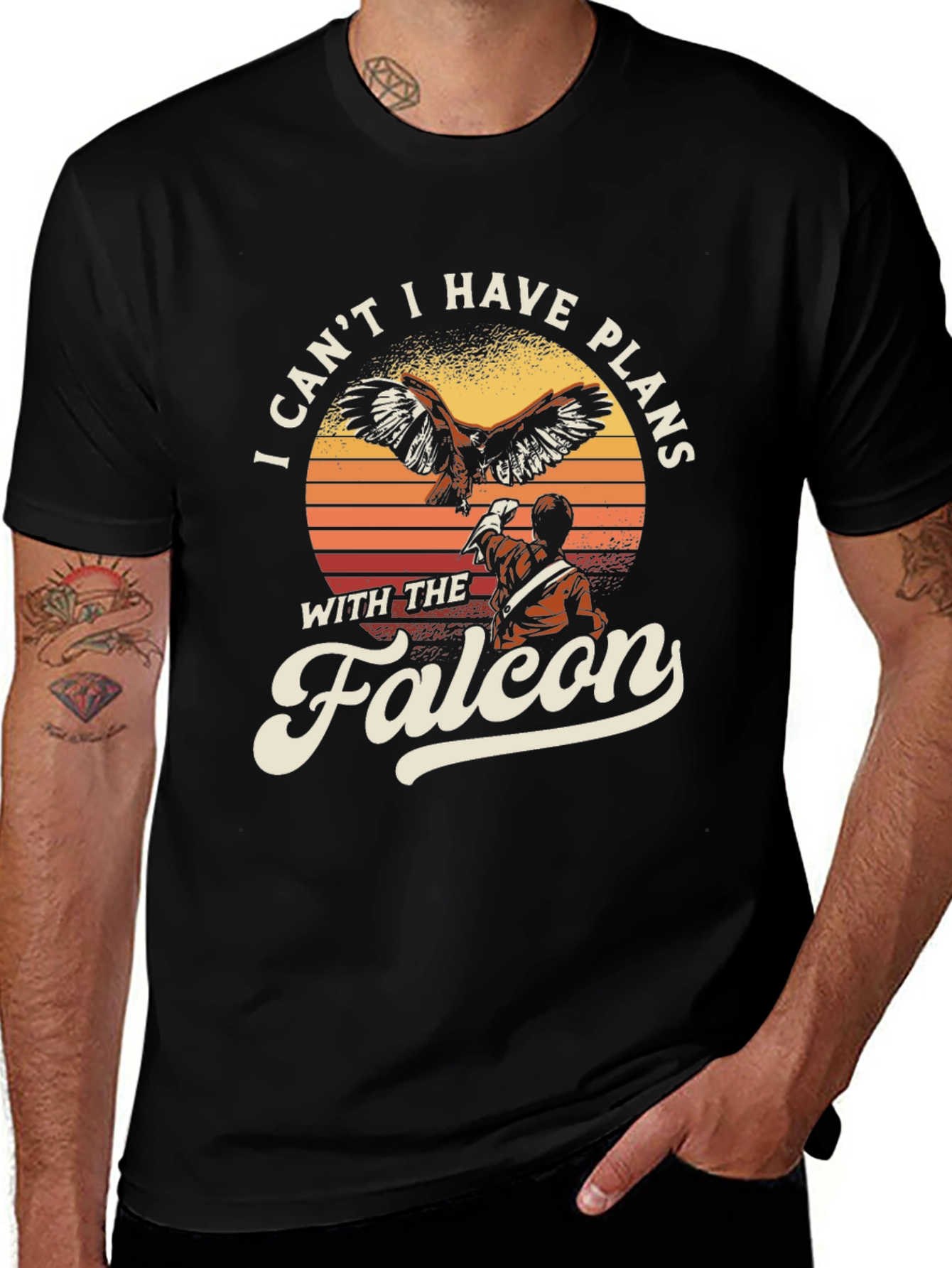 Variant 9 of Falcon Plans Graphic T-Shirt - Bird Lover Tee