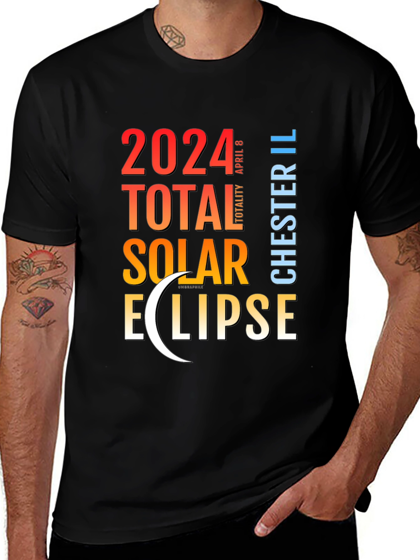 2024 Total Solar Eclipse Chester IL T-Shirt