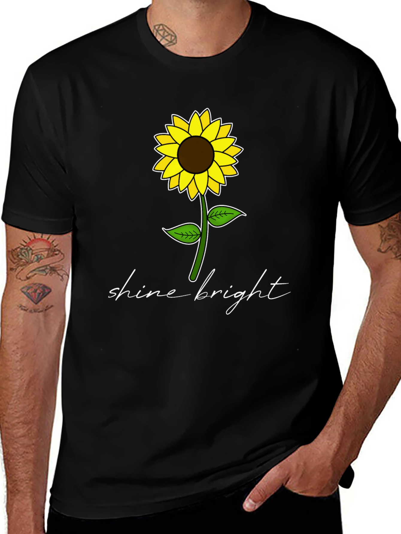 Variant 4 of Sunflower 'Shine Bright' Graphic Tee
