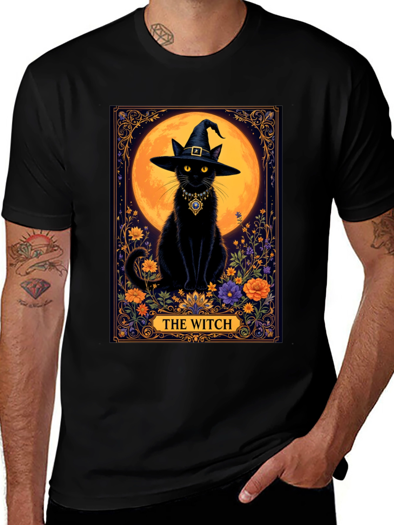 Variant 14 of The Witch Black Cat T-Shirt