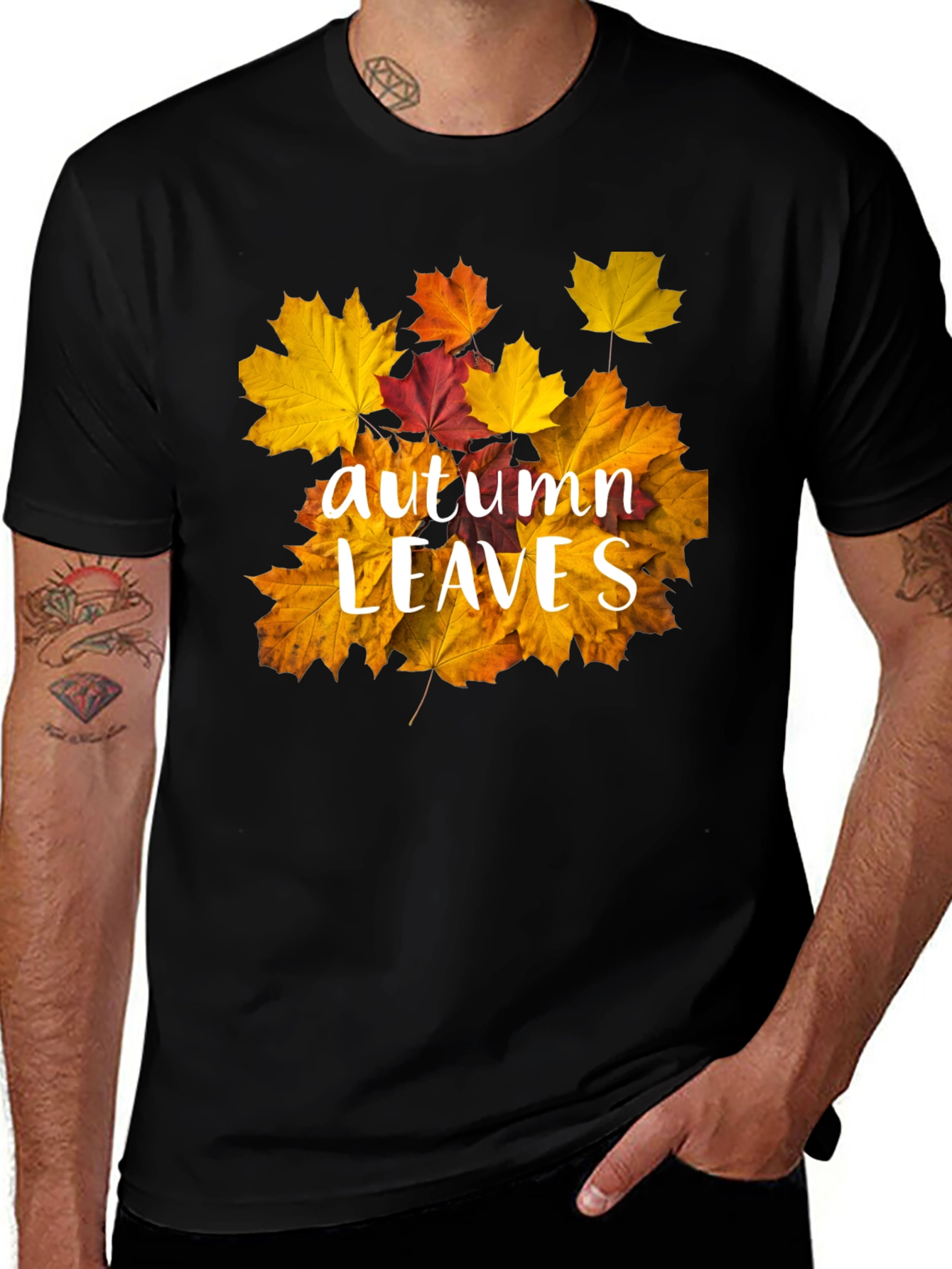 Variant 27 of Autumn Leaves Graphic Tee - Unisex Fall T-Shirt