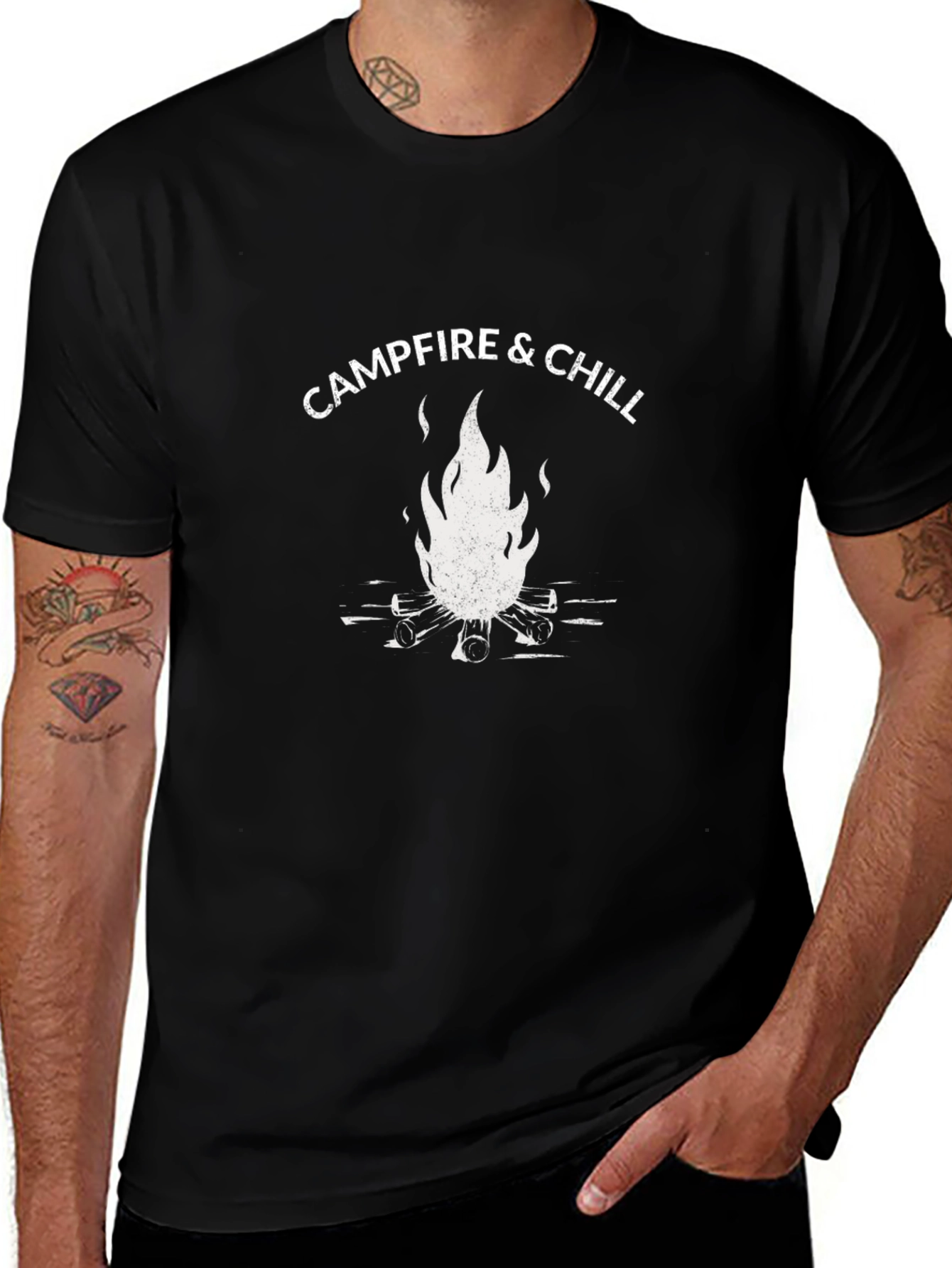 Variant 22 of Campfire & Chill Graphic Tee - Relaxed Fit