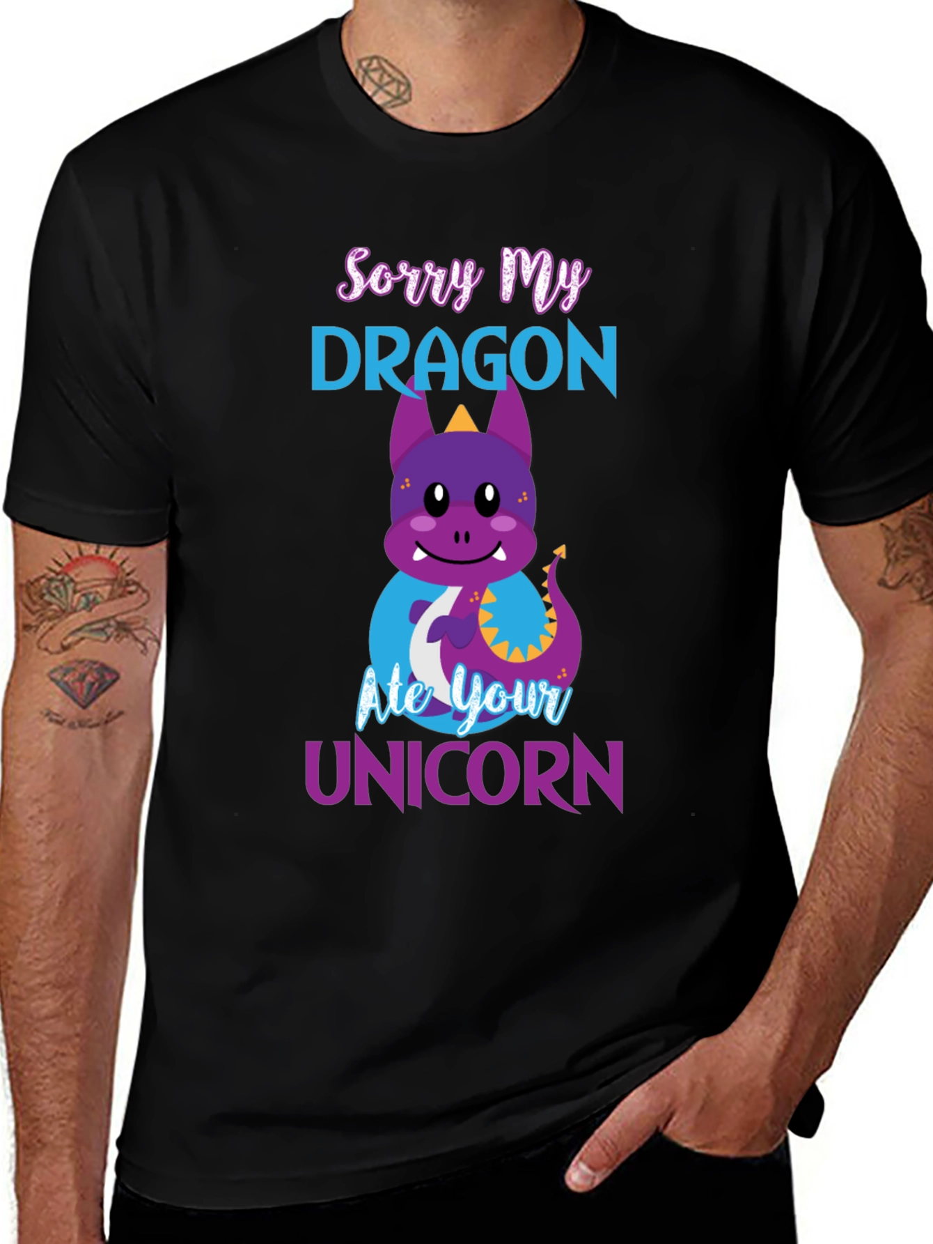 Variant 19 of Sorry My Dragon Ate Your Unicorn T-Shirt