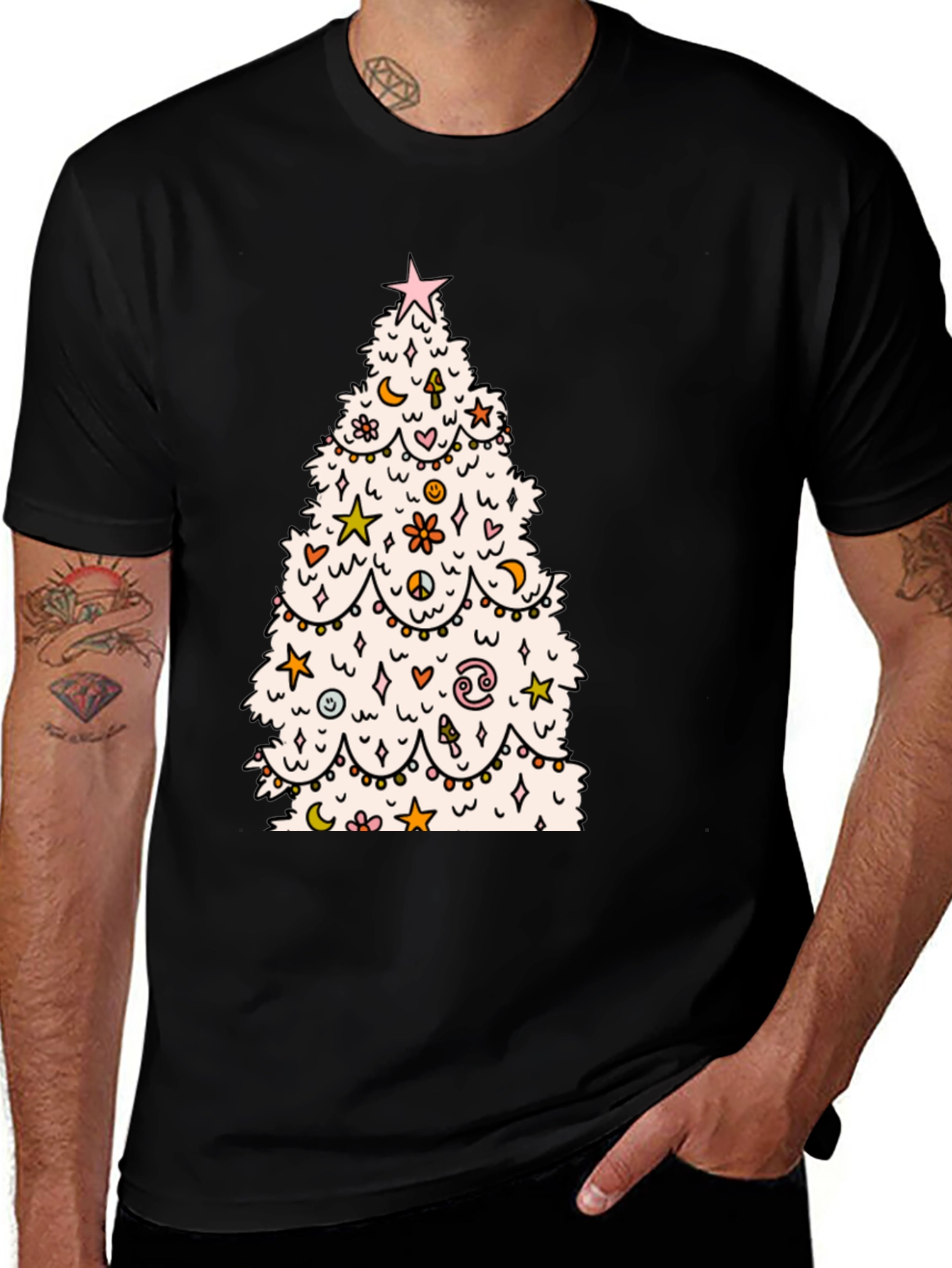 Variant 15 of Festive Christmas Tree Graphic Tee
