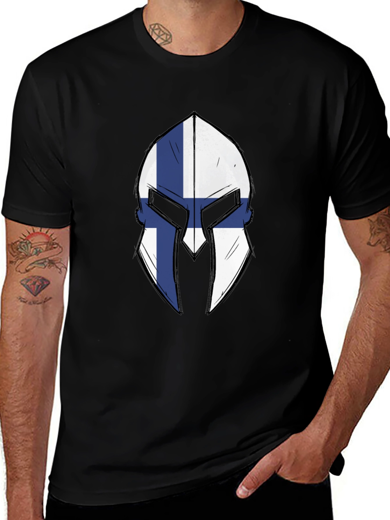 Variant 20 of Finnish Spartan Helmet Graphic Tee