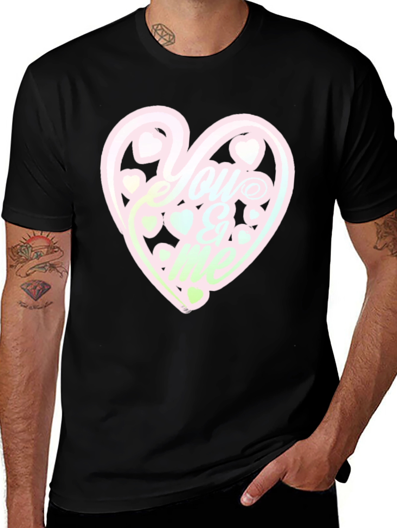 Variant 30 of Heart You Got This Graphic Black Tee