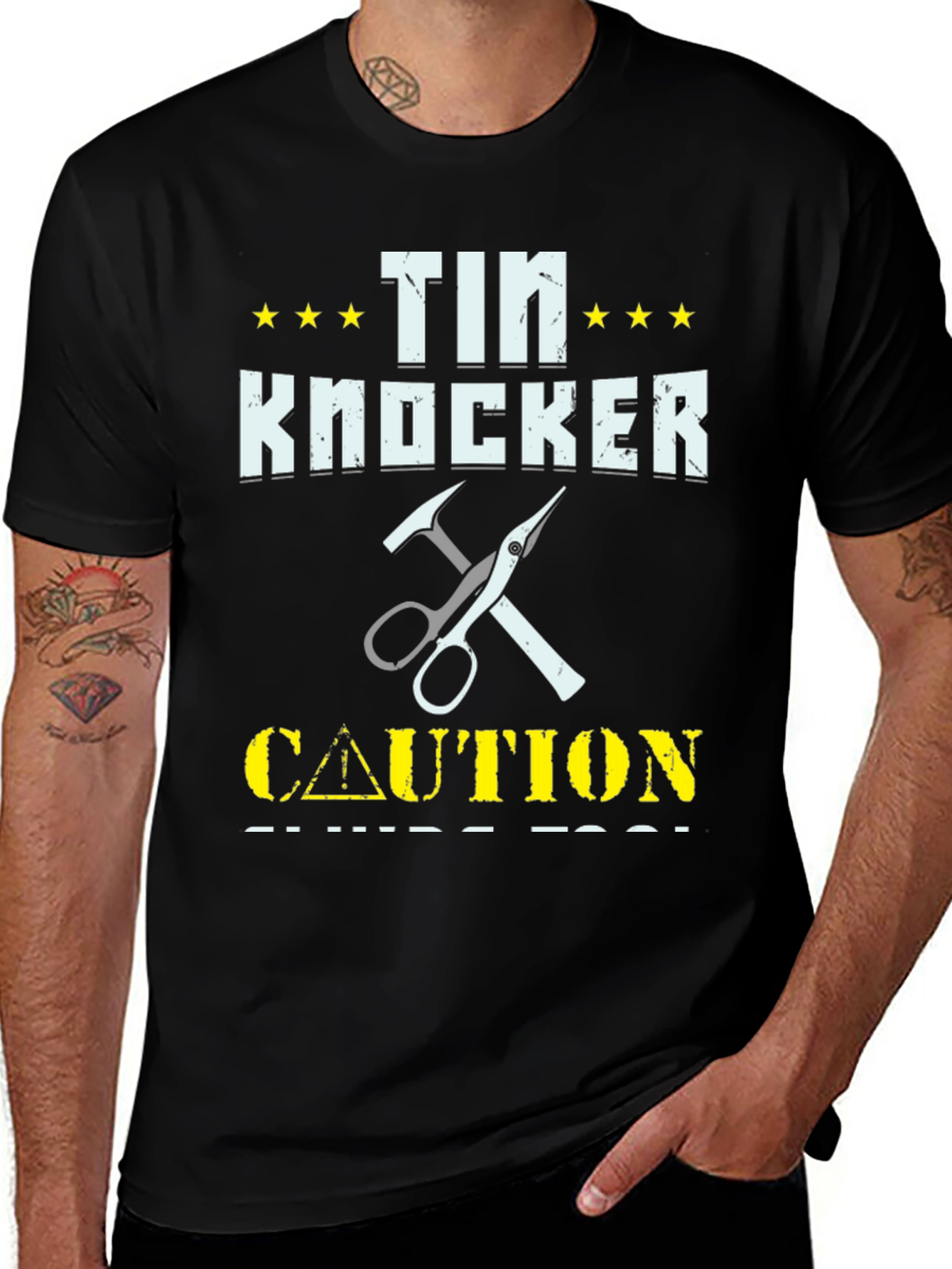 Tin Knocker Caution T-Shirt