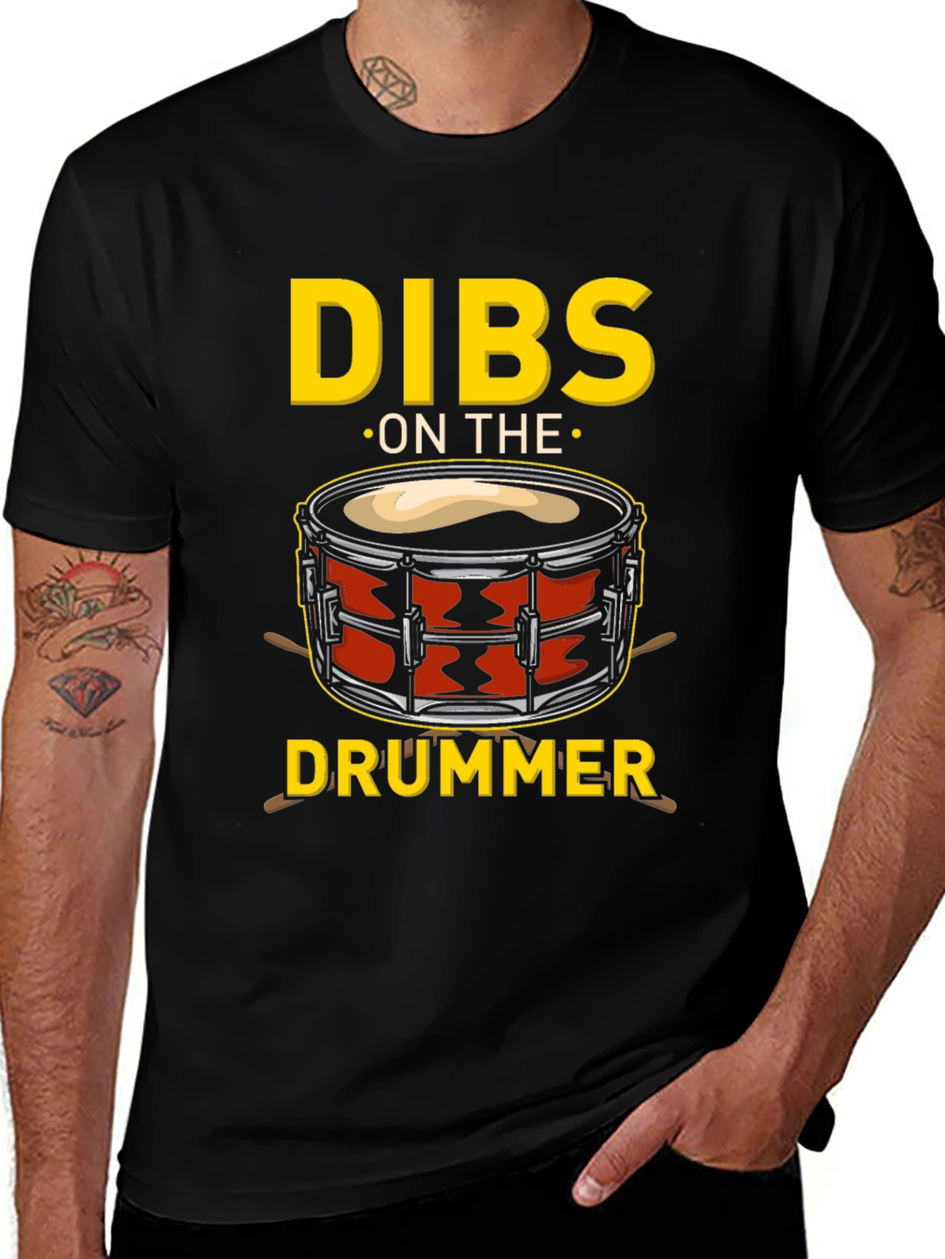 Variant 4 of Dibs on The Drummer Graphic T-Shirt