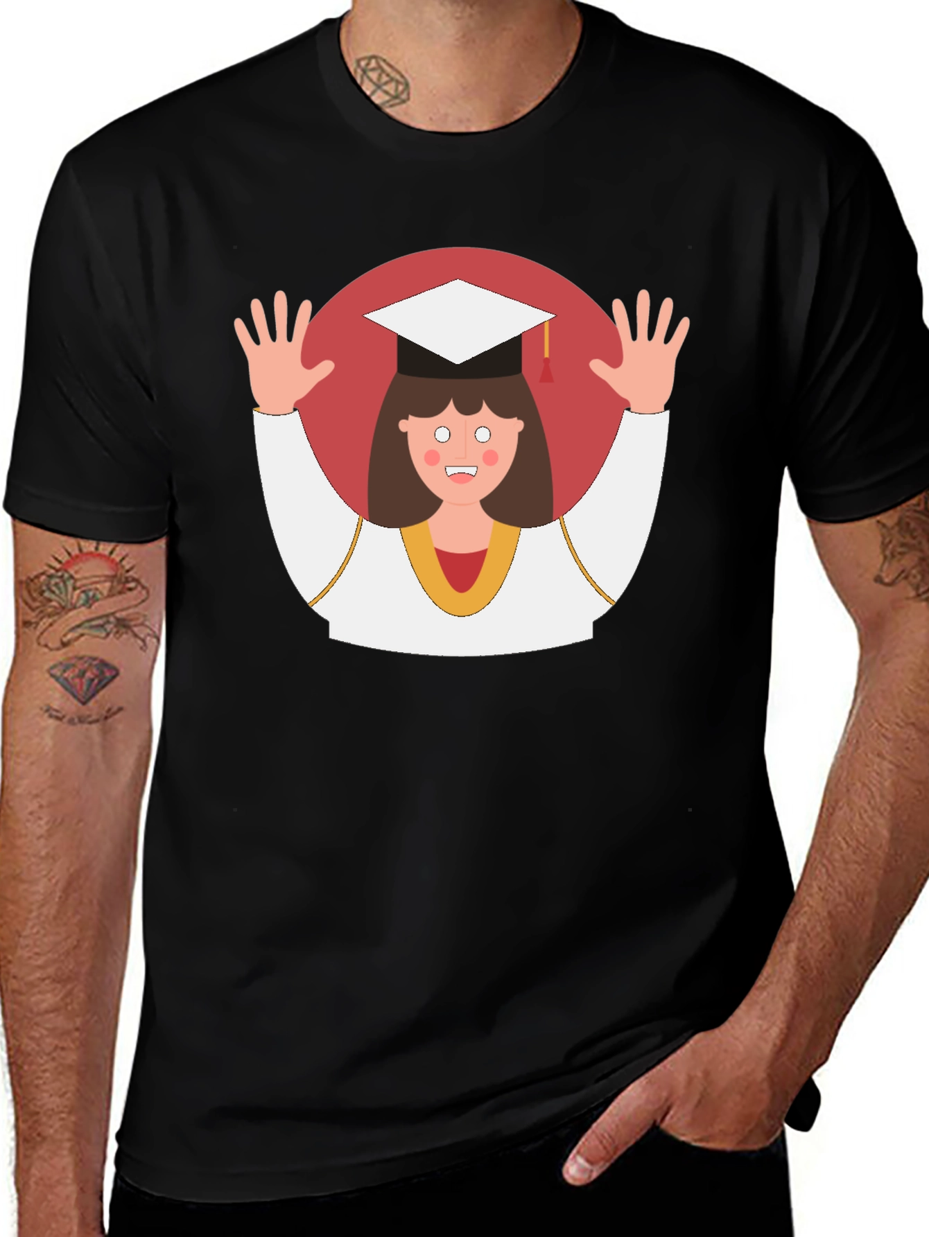 Graduation T-Shirt - Funny Cartoon Student